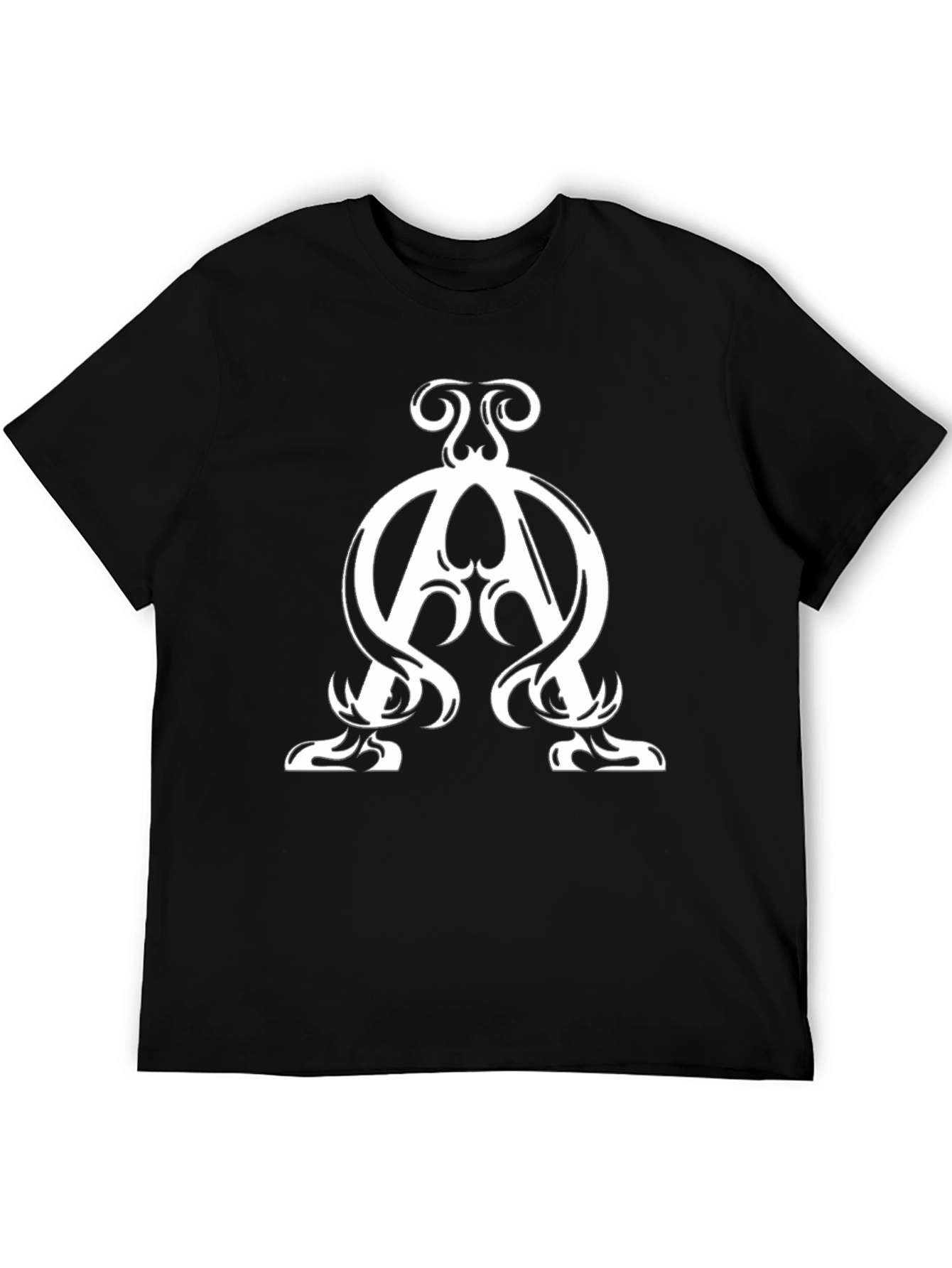 Black Alpha Omega Symbol T-Shirt - Stylish Christian Apparel view 5