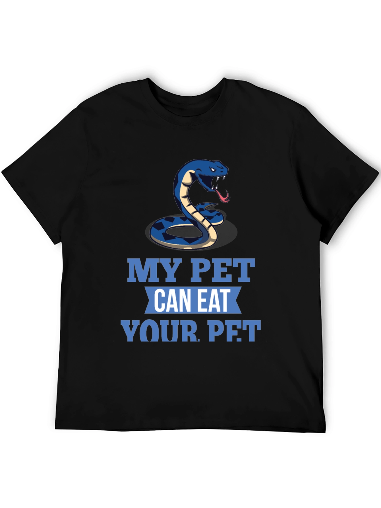 Black My Pet Can Eat Your Pet Snake T-Shirt view 5