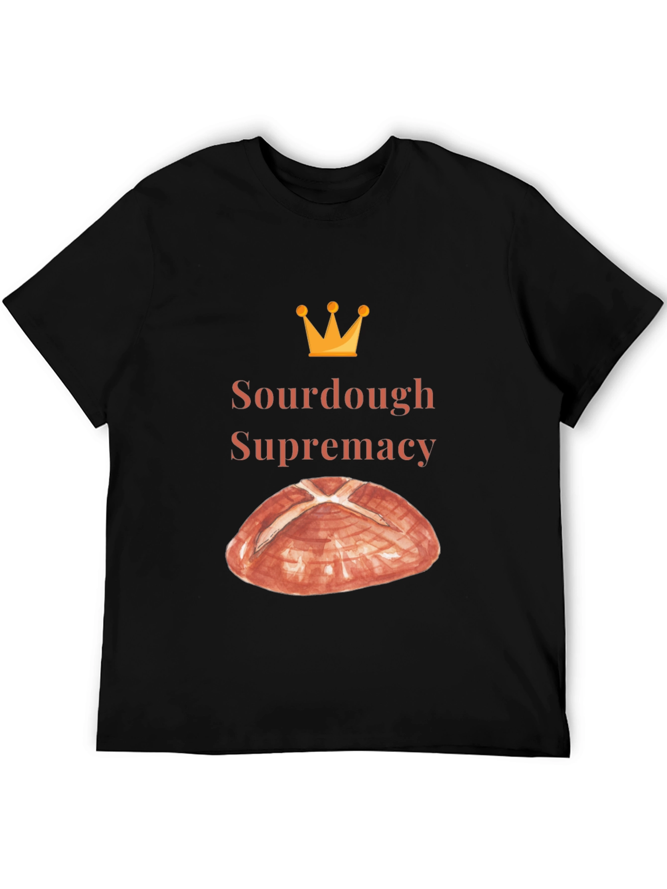 Black Sourdough Supremacy Tee - Bread Lover's T-Shirt view 5