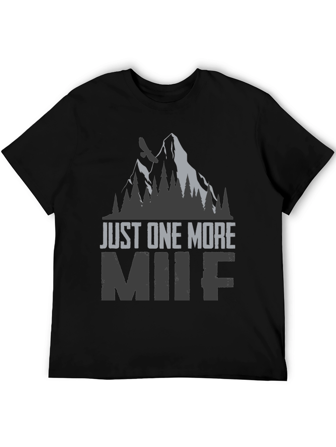 Black Just One More MIIF Graphic T-Shirt view 5