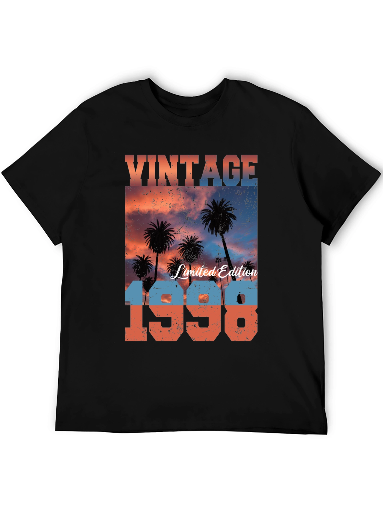 Black Vintage 1998 Palm Tree T-Shirt view 5