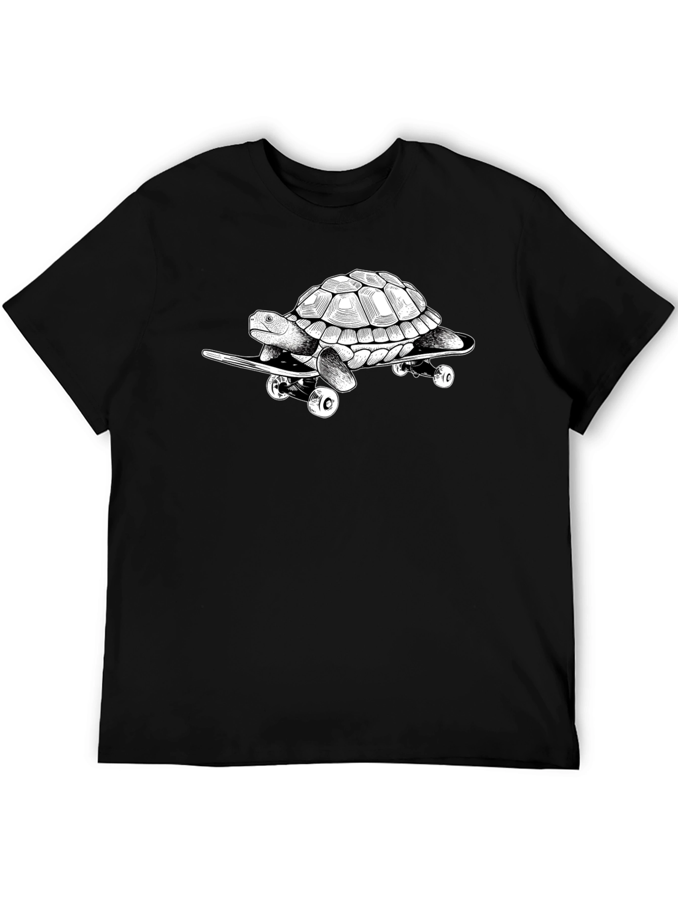 Black Turtle Skateboard T-Shirt view 5