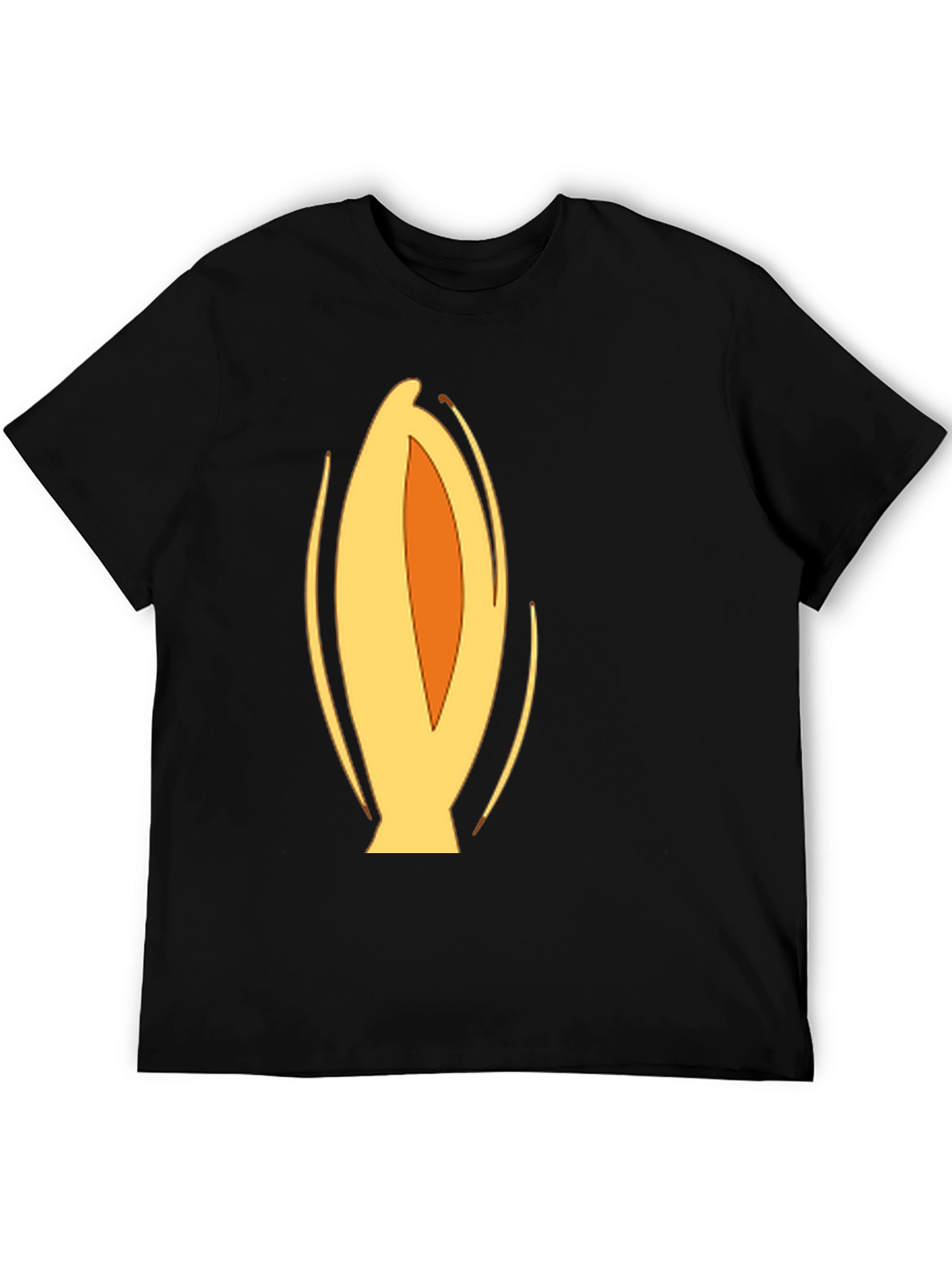 Black Abstract Rocket Black T-Shirt view 5