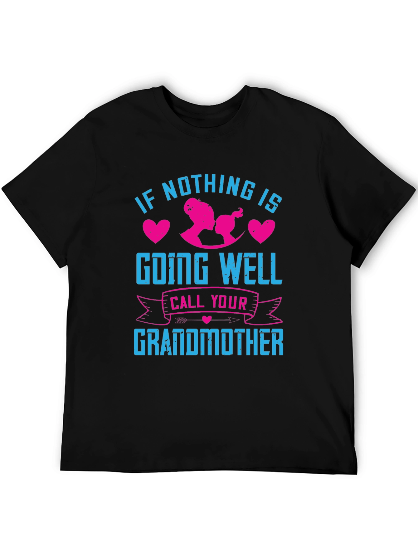 Black Call Your Grandmother T-Shirt - Comfort Fit view 5