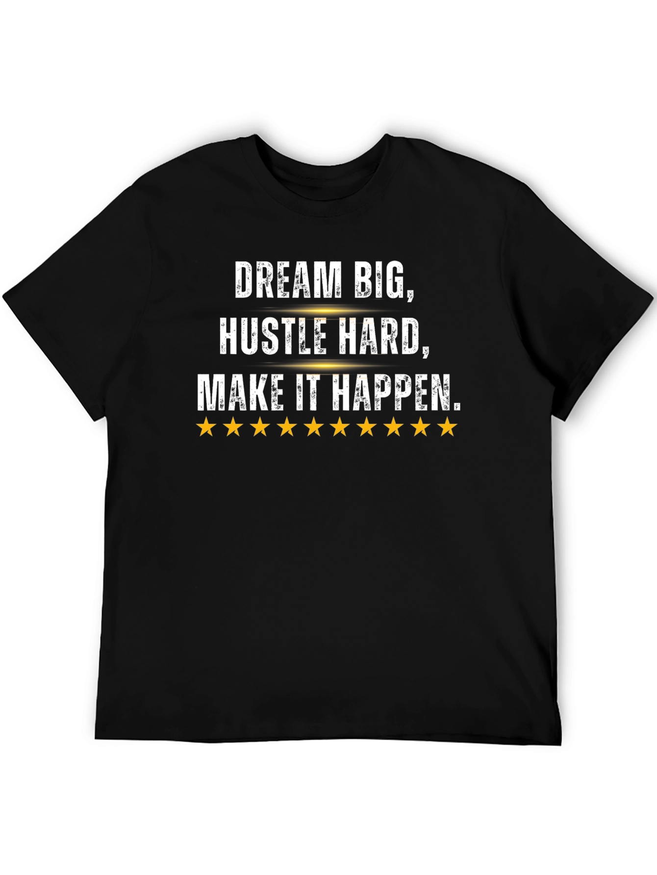 Black Dream Big Graphic Tee - Hustle Hard Motivation view 5