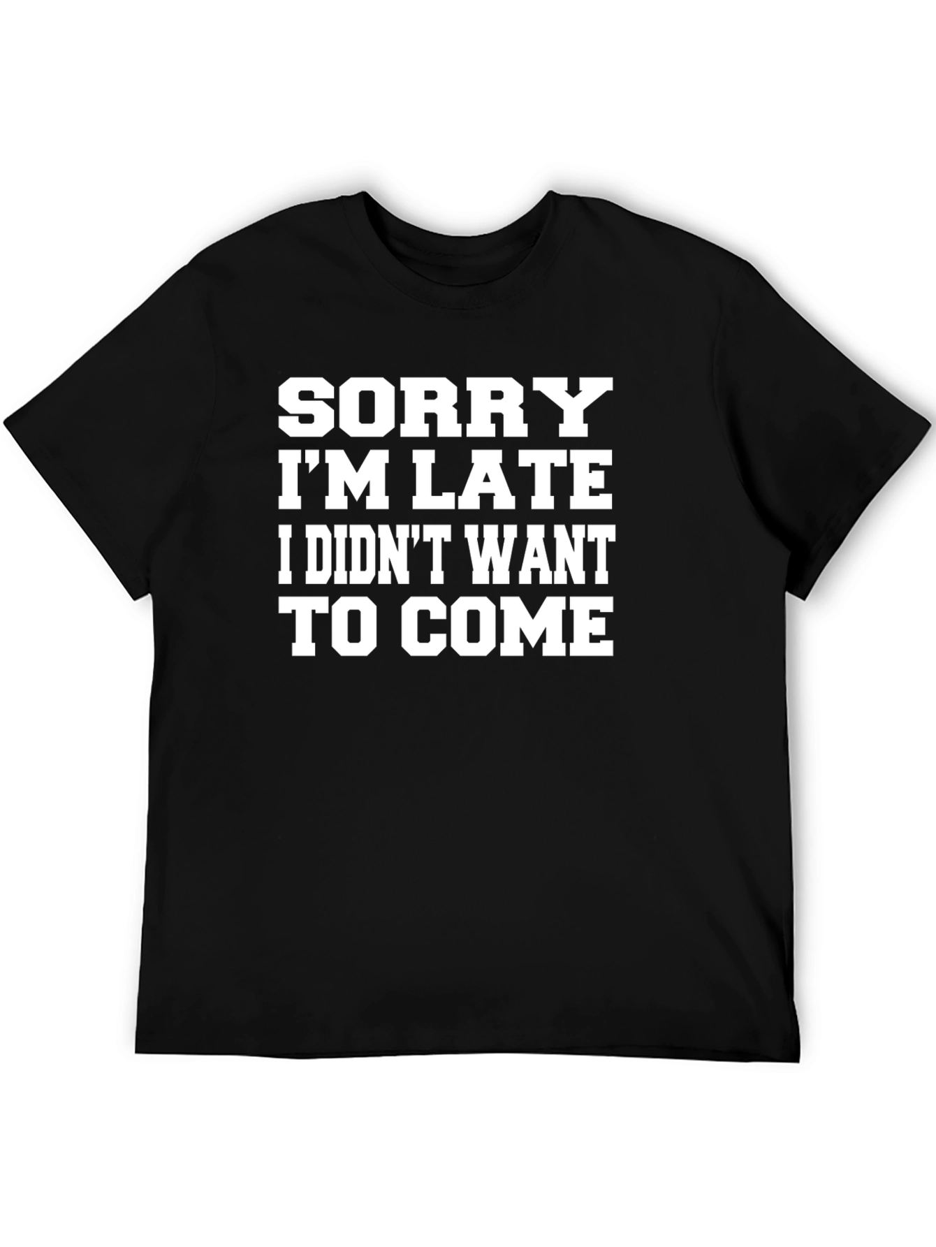 Black Funny Sarcastic Graphic T-Shirt view 5
