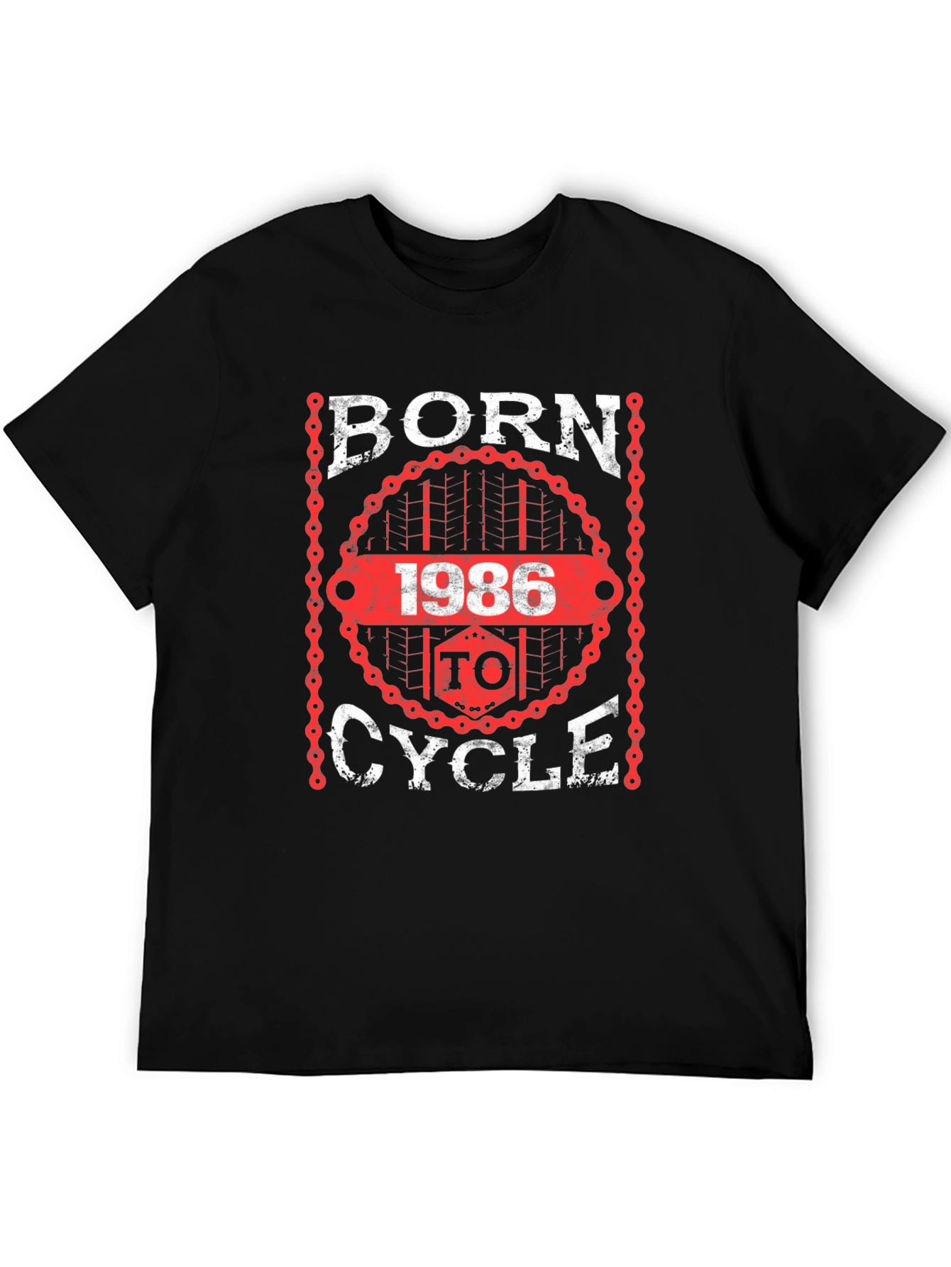 Black Born in 1986 to Cycle T-Shirt view 5