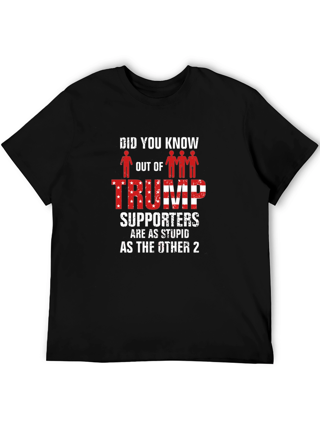 Black Funny Trump Supporter Graphic T-Shirt view 5