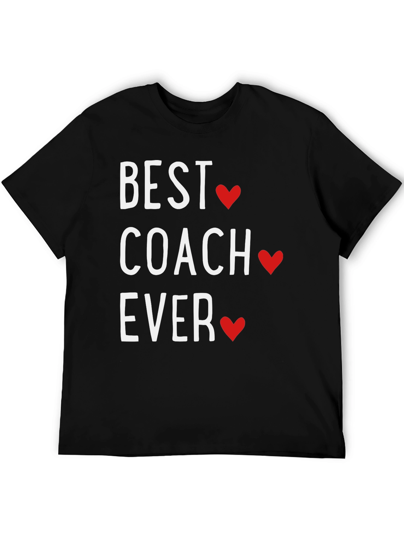 Black Best Coach Ever T-Shirt view 5