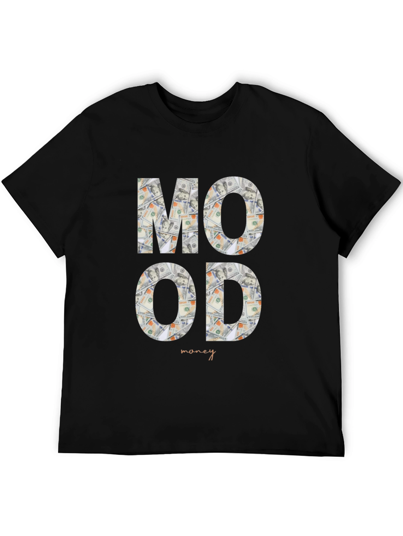 Black Money Mood Graphic Tee - Stylish & Unique view 5