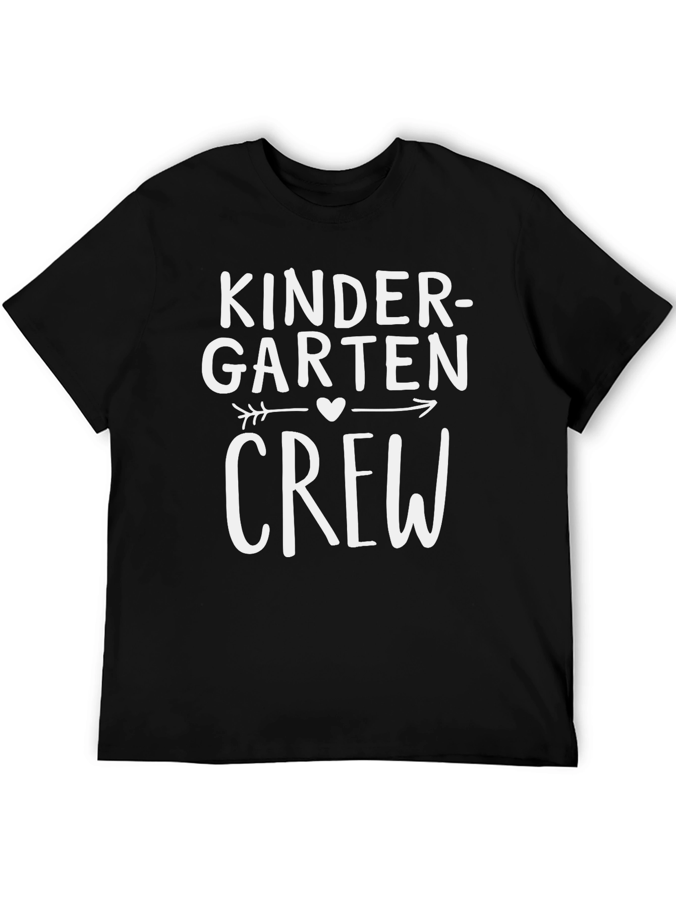Black Kindergarten Crew T-Shirt - Teacher or Student Apparel view 5