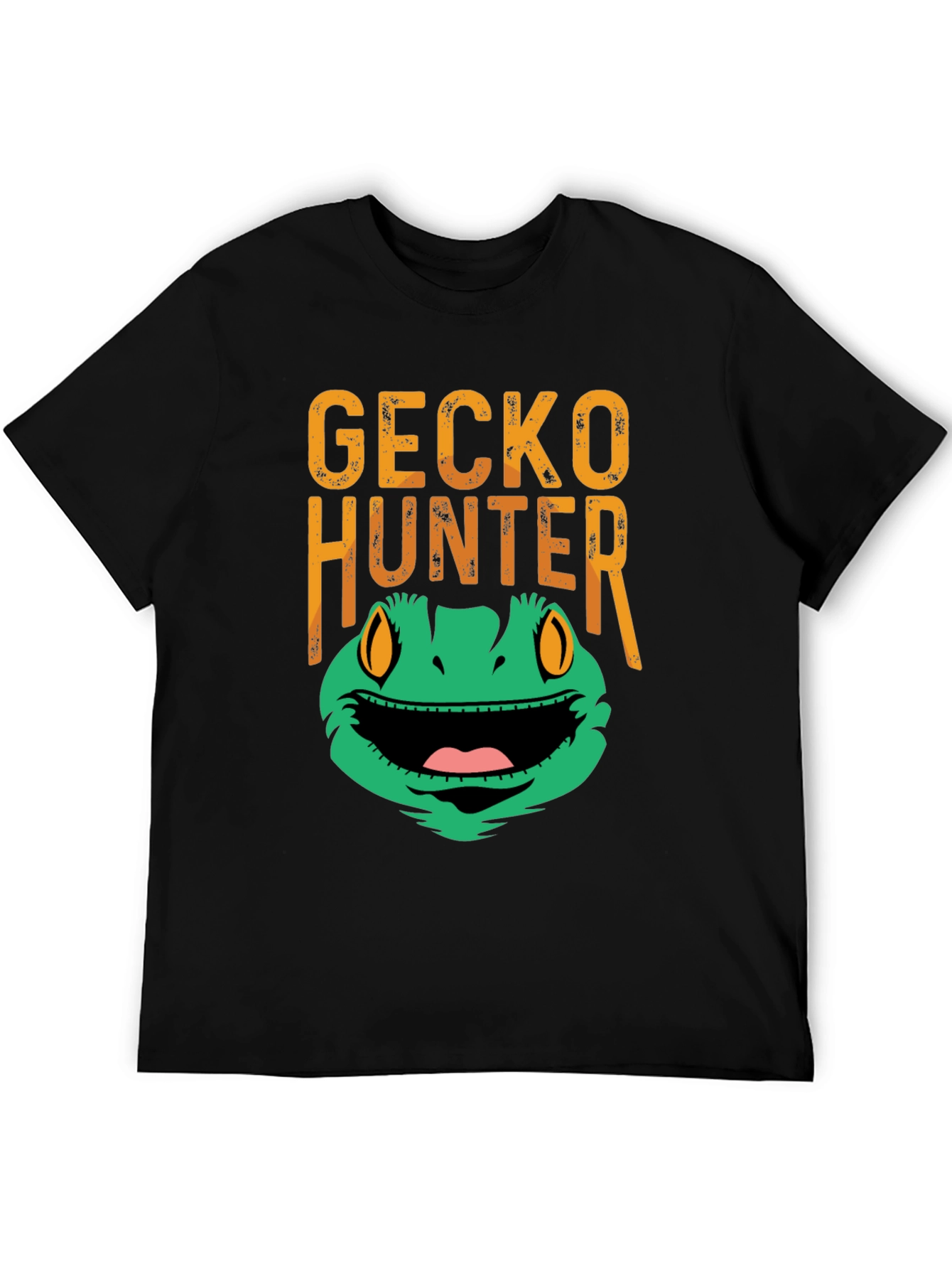 Black Gecko Hunter Funny Graphic Tee view 5