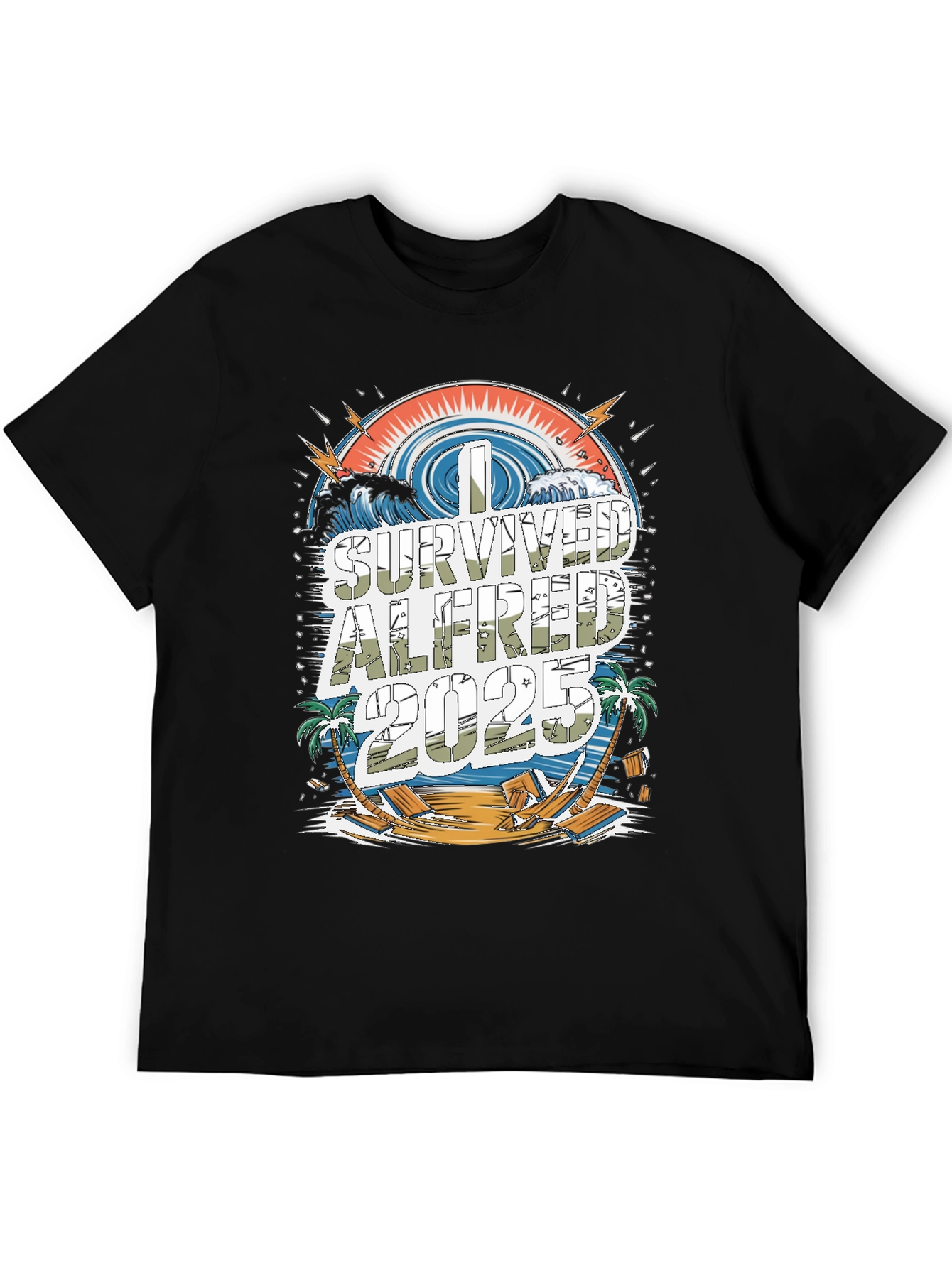 Black I Survived Alfred 2025 Graphic Tee view 5