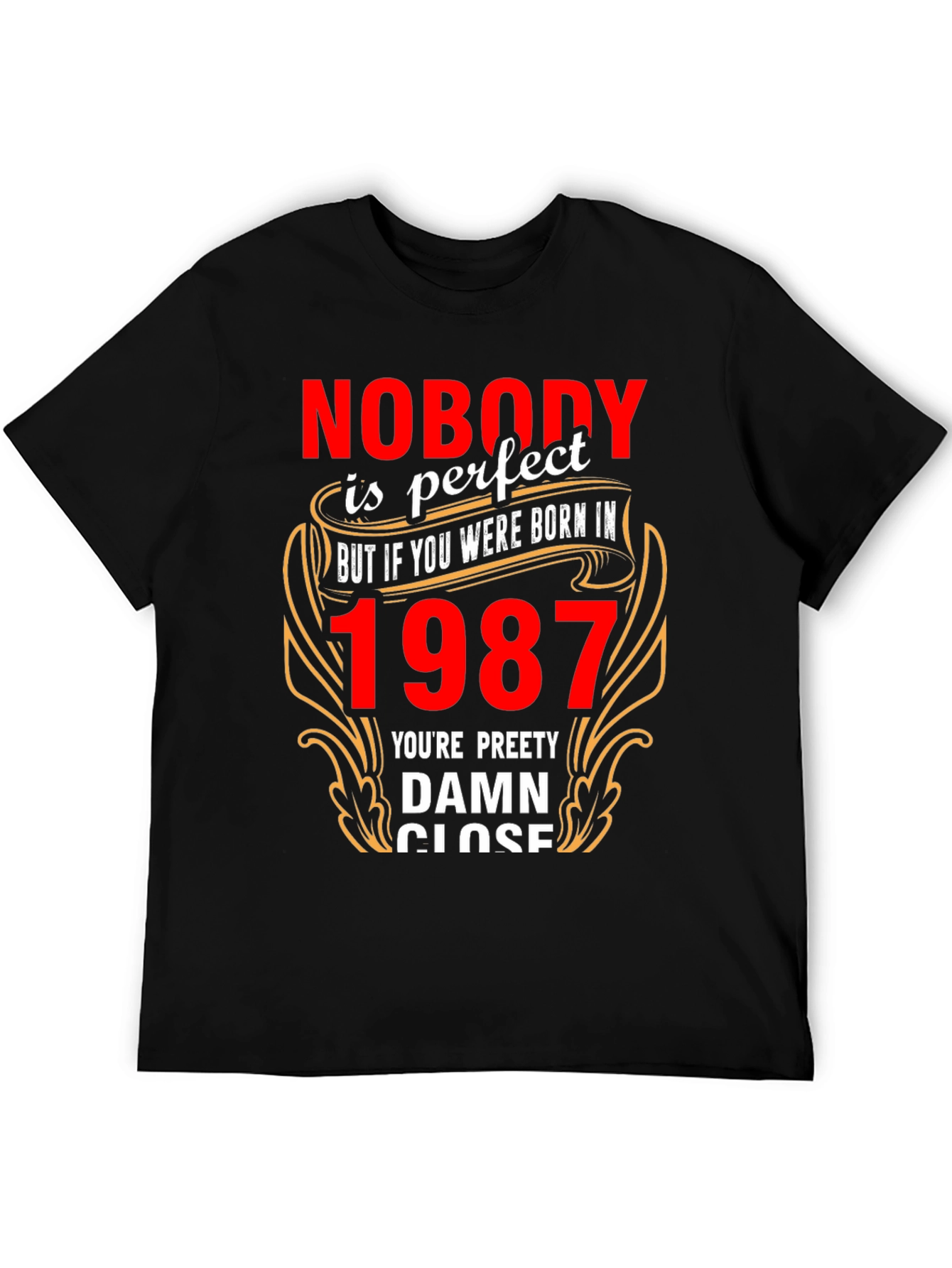 Nobody is Perfect Born in 1987 T-Shirt - 5