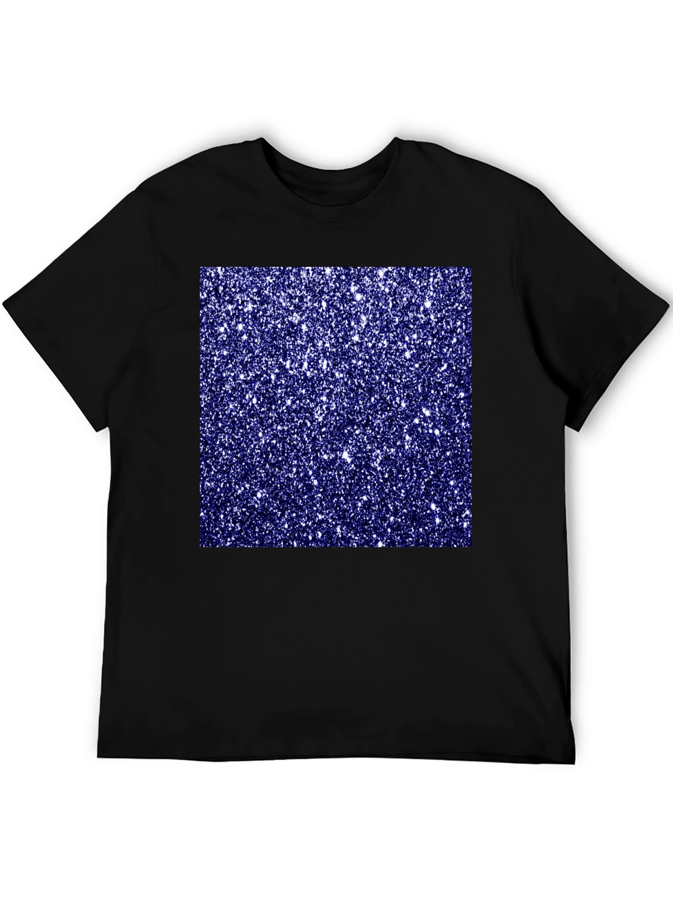 Black Sparkle Pattern Black Tee view 5