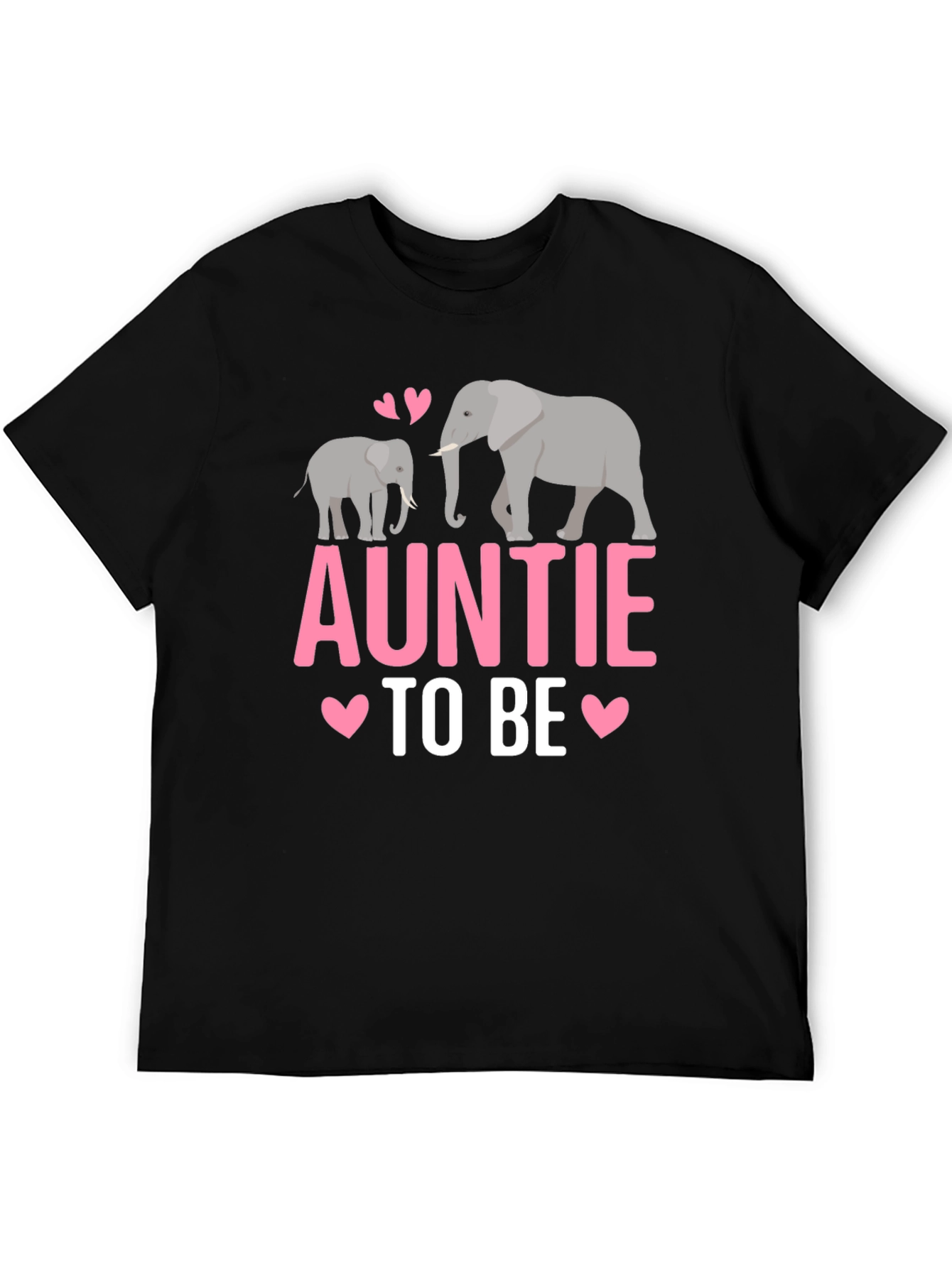 Black Auntie To Be Elephant T-Shirt view 5