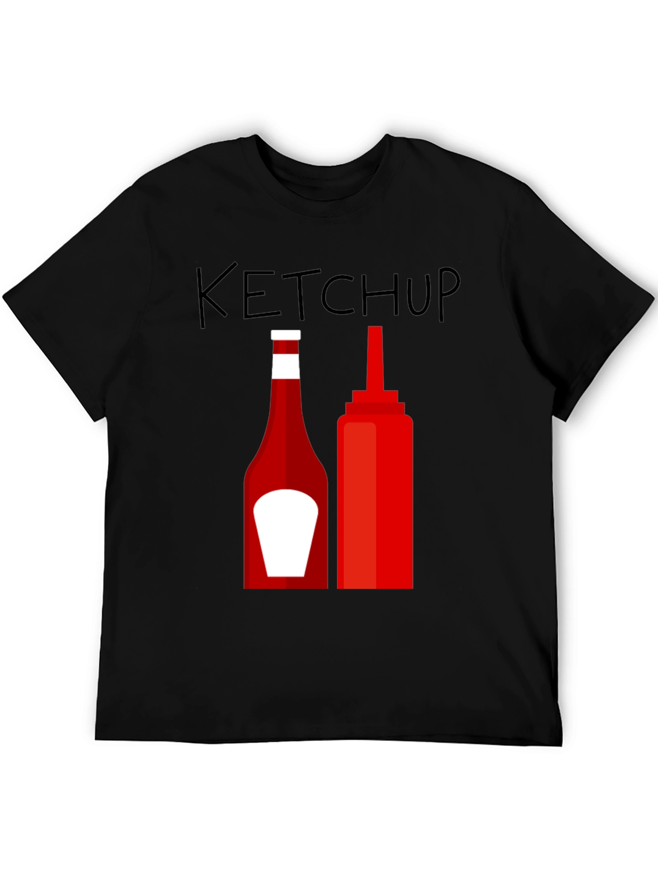 Black Ketchup T-Shirt - Funny Graphic Tee view 5