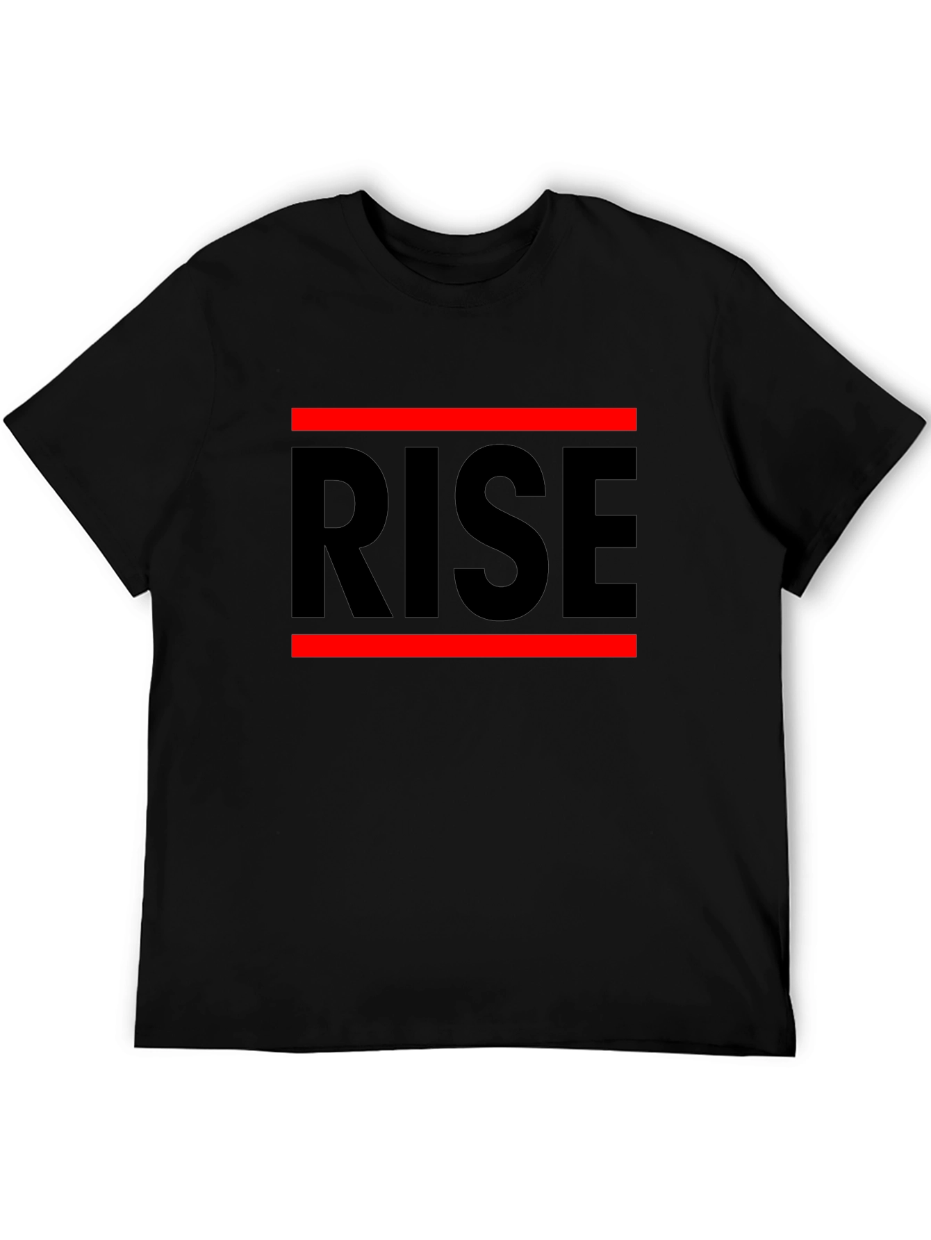 Black Rise Graphic Tee - Bold Statement T-Shirt view 5