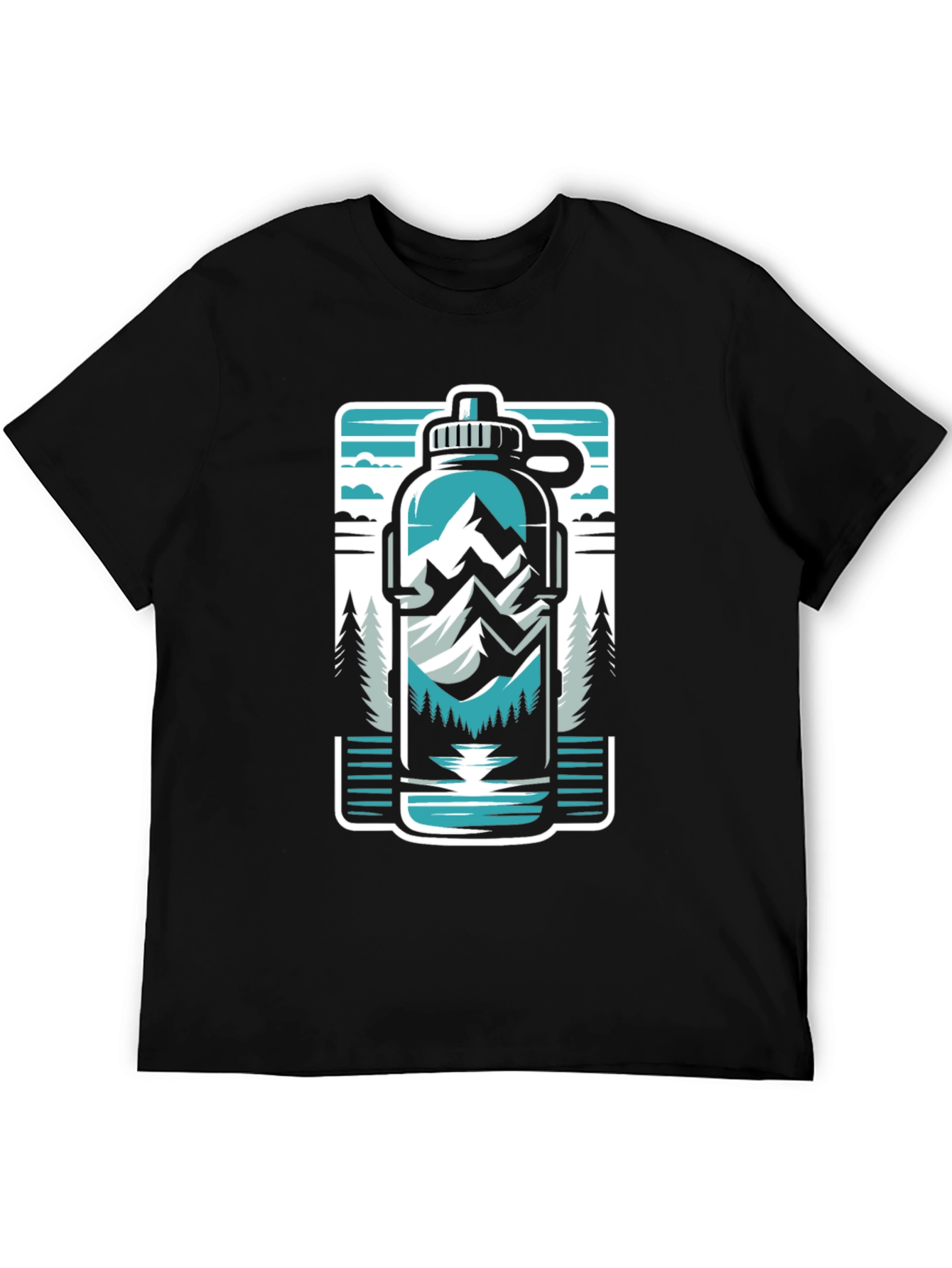 Black Adventure Awaits Graphic Tee view 5
