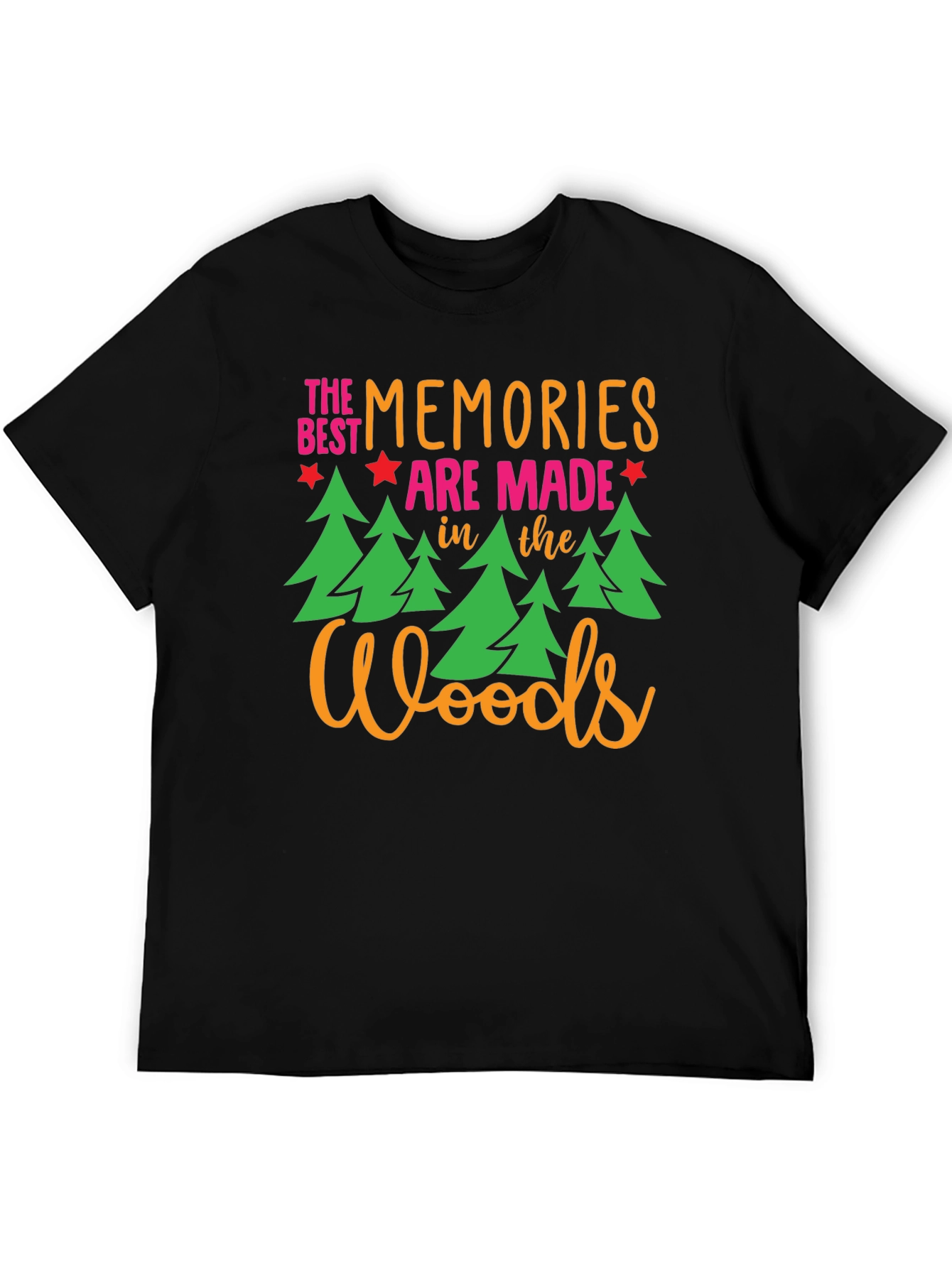 Black Woods Memories Graphic Tee view 5