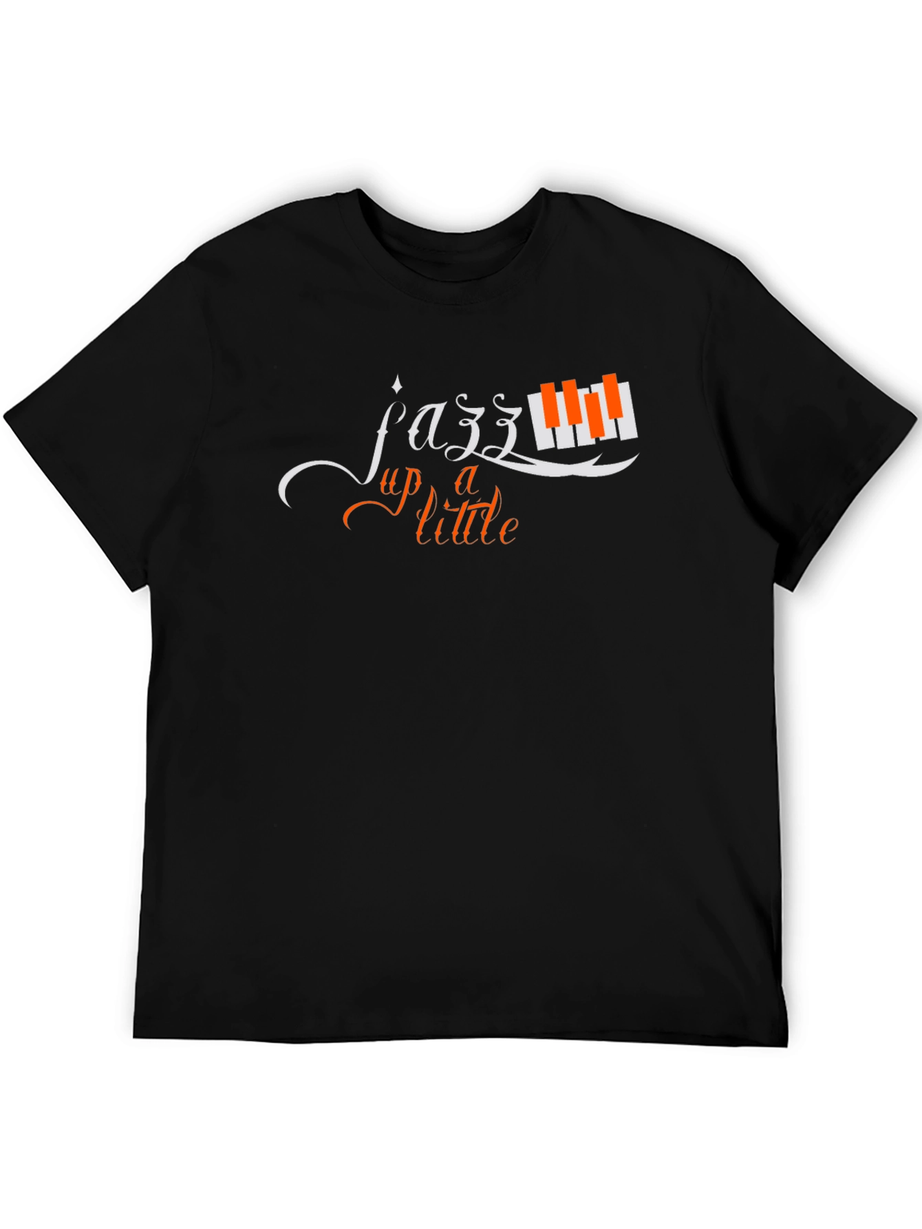 Black Jazz Up a Little Black T-Shirt Music Lover Tee view 5