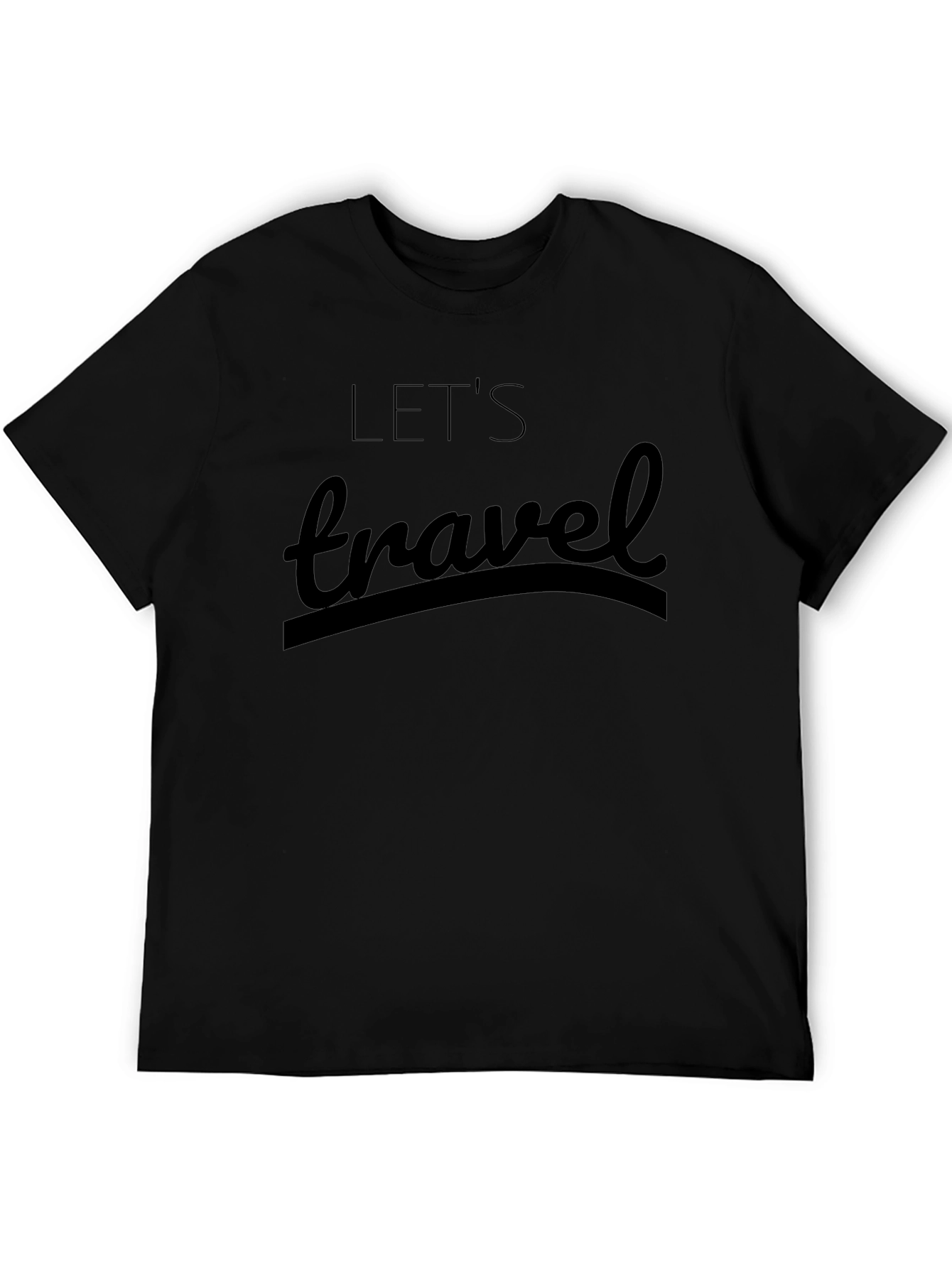 Black Let's Travel Black Graphic Tee - Adventure Ready! view 5