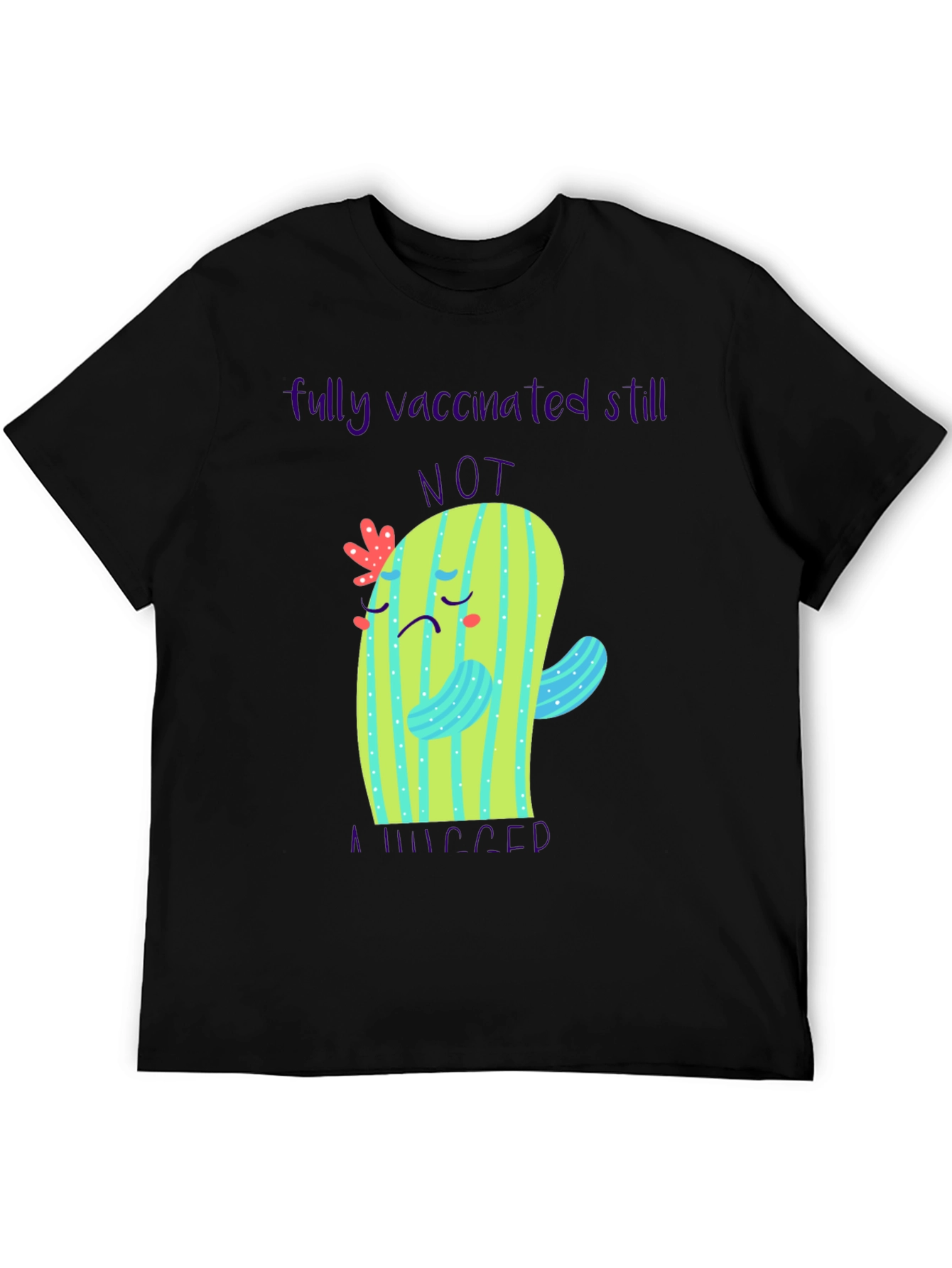 Black Vaccinated Still Not Immune T-Shirt view 5