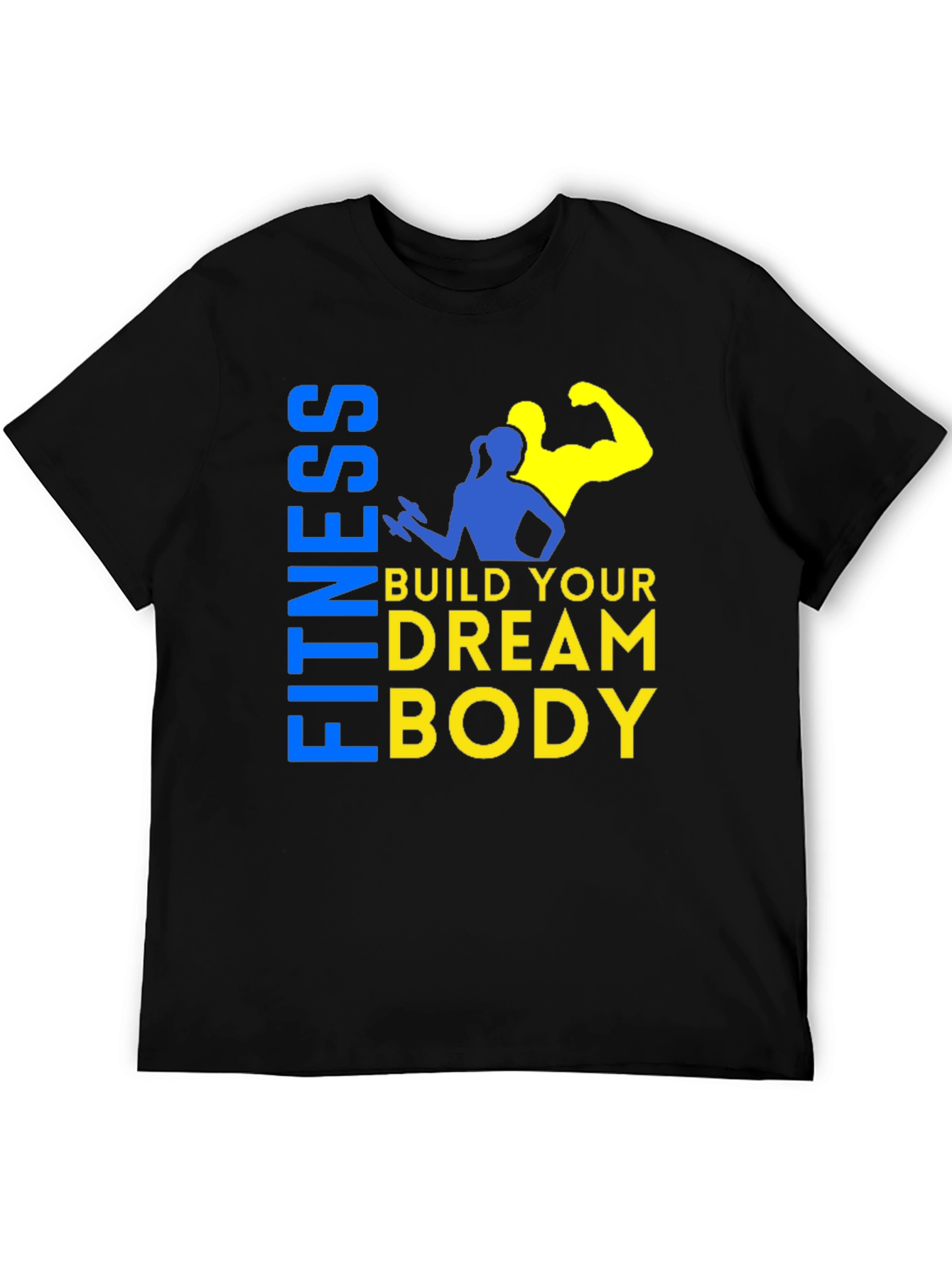 Black Fitness Dream Body Graphic Tee view 5