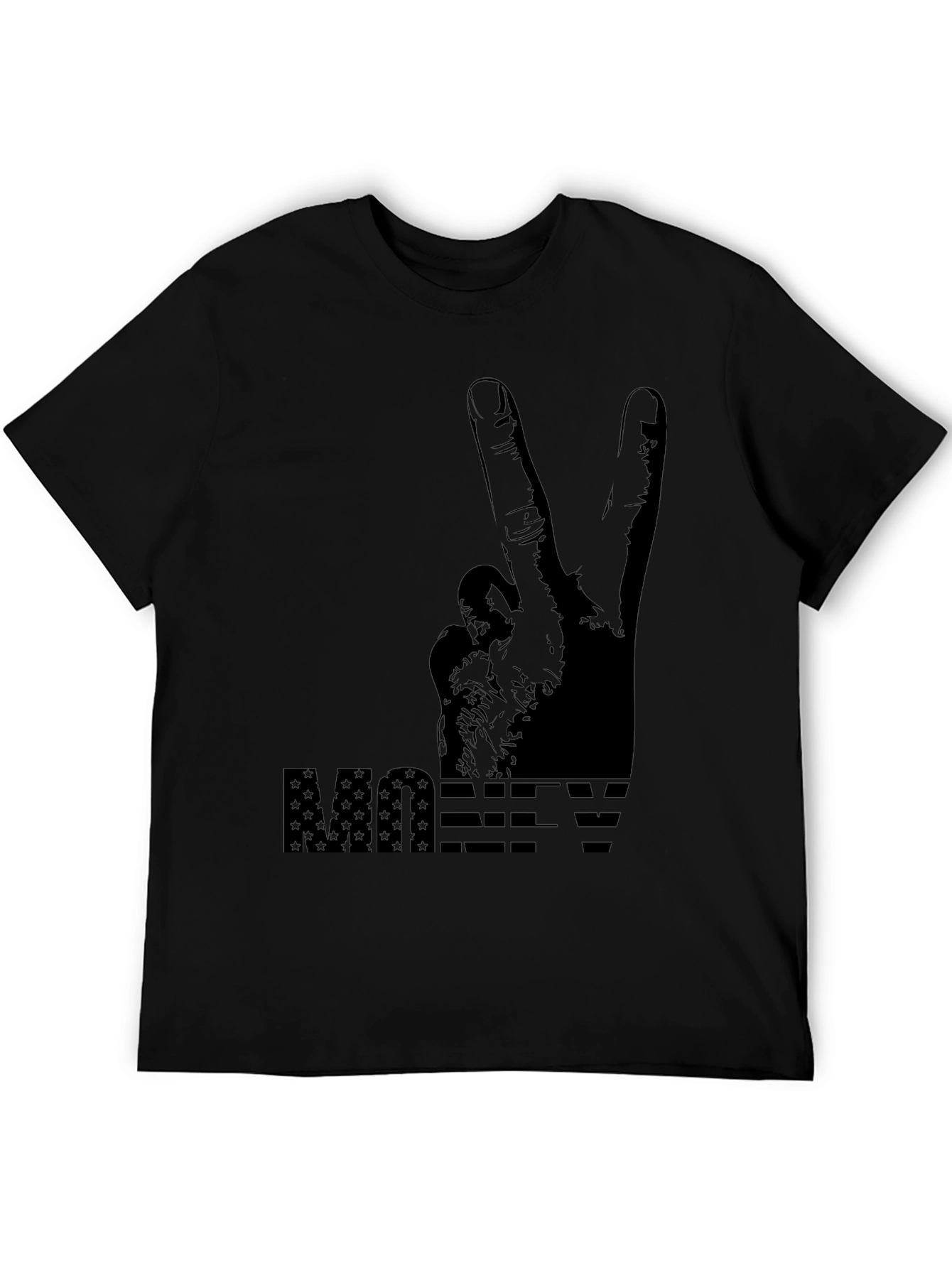 Peace Money T-Shirt - Black Graphic Tee - 5