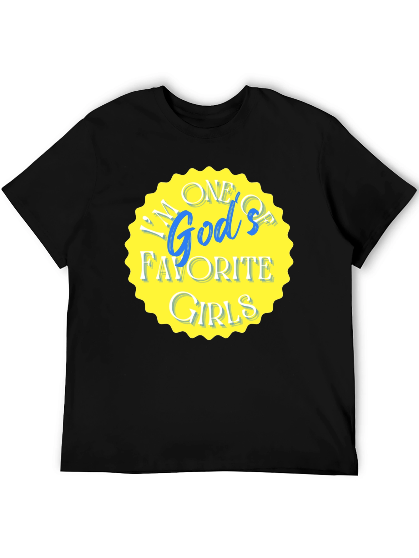 Black God's Favorite Girls Graphic Tee view 5