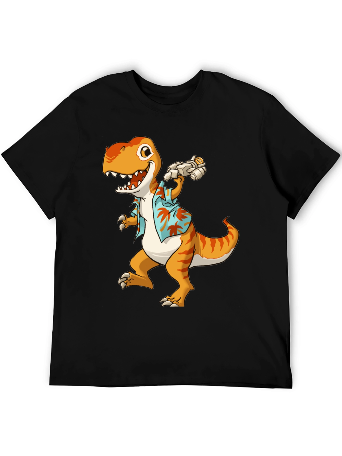 Black Dino Summer T-Shirt: Jurassic Fun! view 5