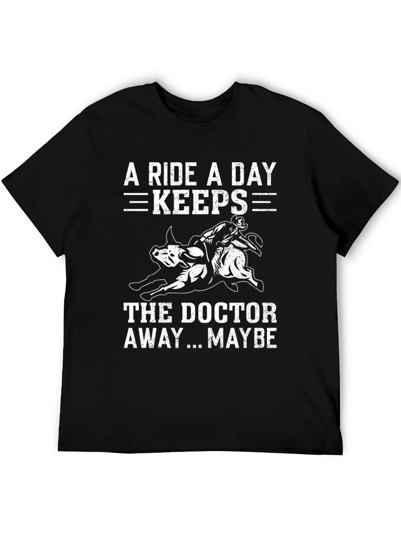 Black Rodeo Graphic Tee - A Ride A Day Keeps The Doctor Away view 5