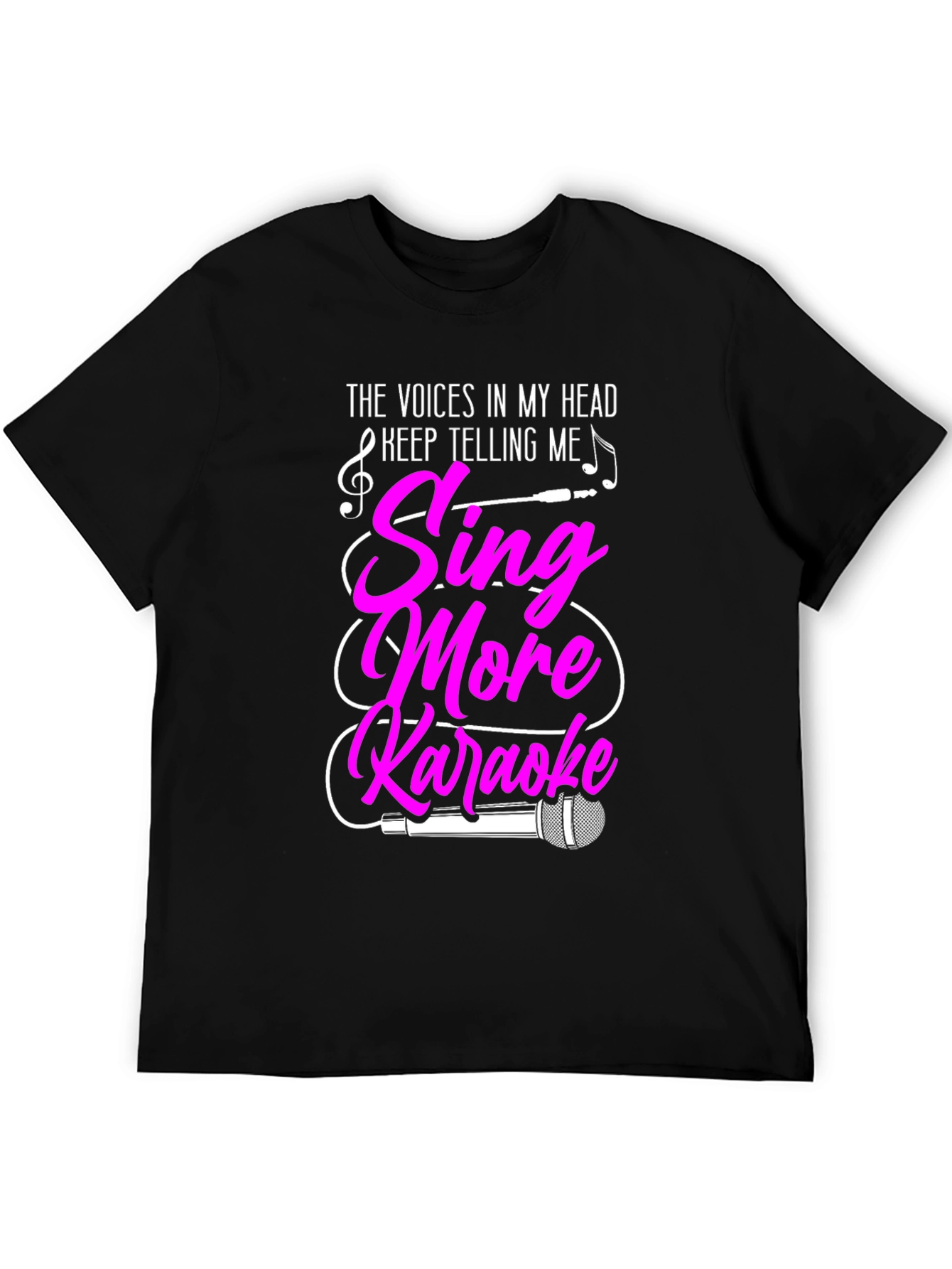 Black Sing More Karaoke Graphic T-Shirt view 5