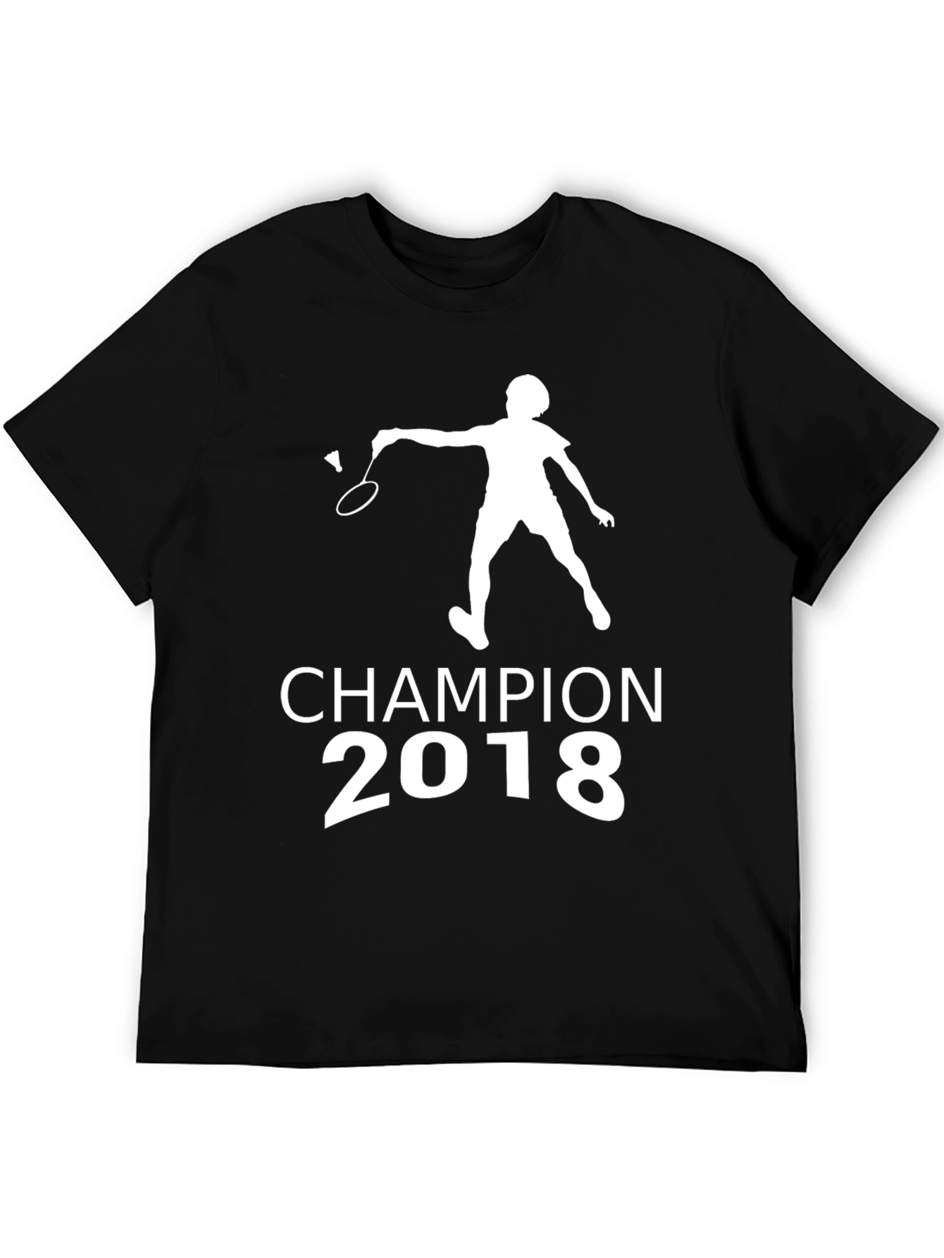 Black Champion 2018 Badminton T-Shirt view 5