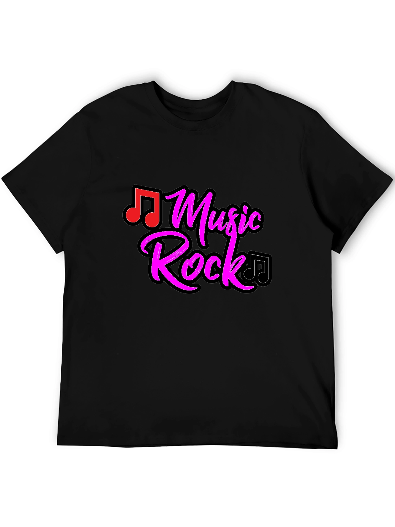 Black Music Rock Graphic Tee view 5