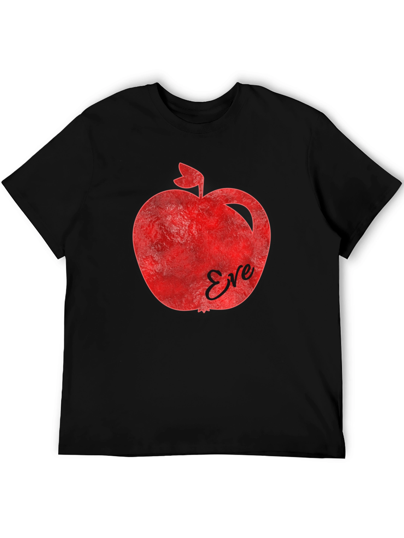 Black Eve's Apple Graphic T-Shirt - Forbidden Fruit Design view 5