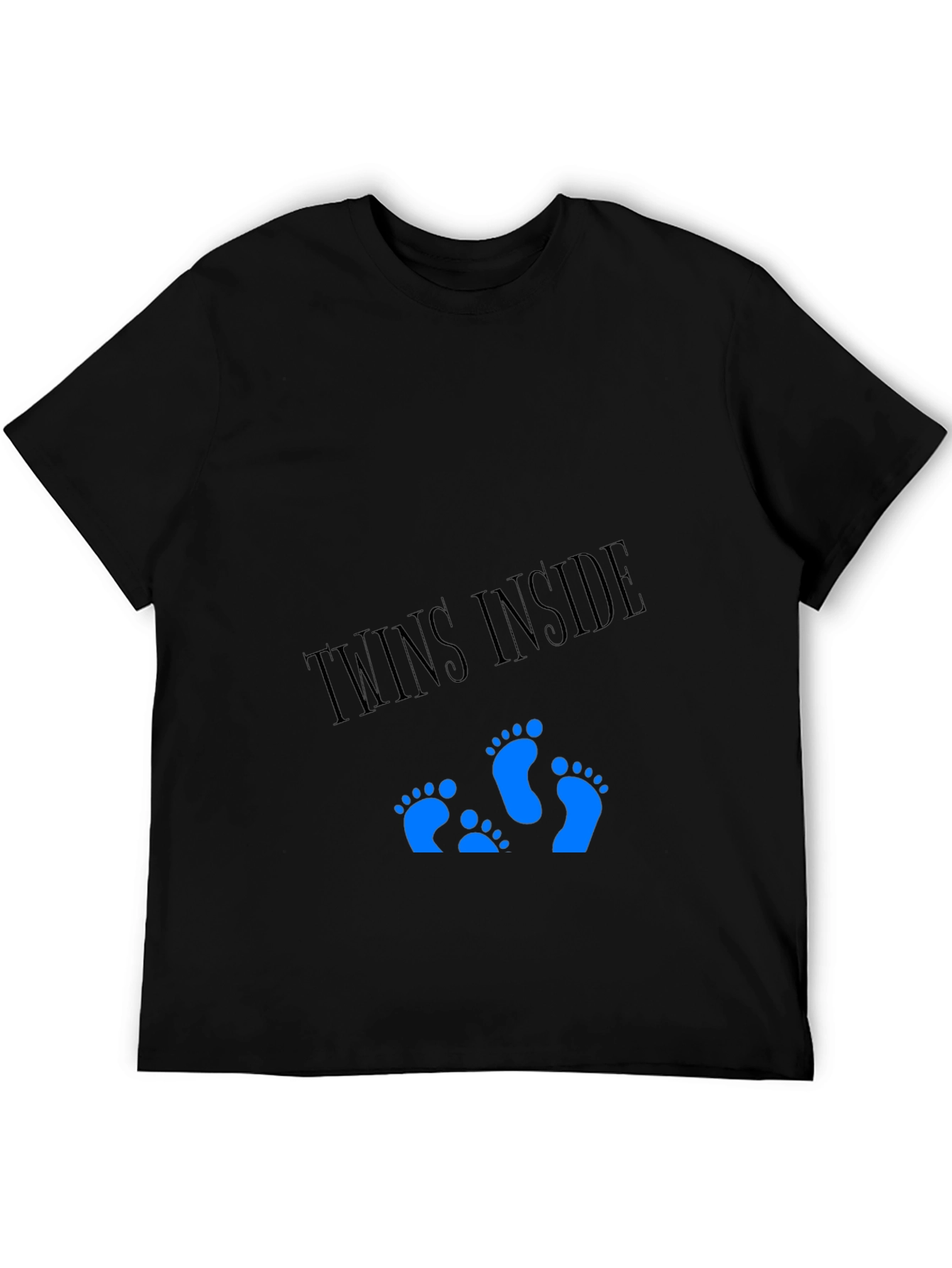 Black Twins Inside T-Shirt - Expecting Dad Tee view 5