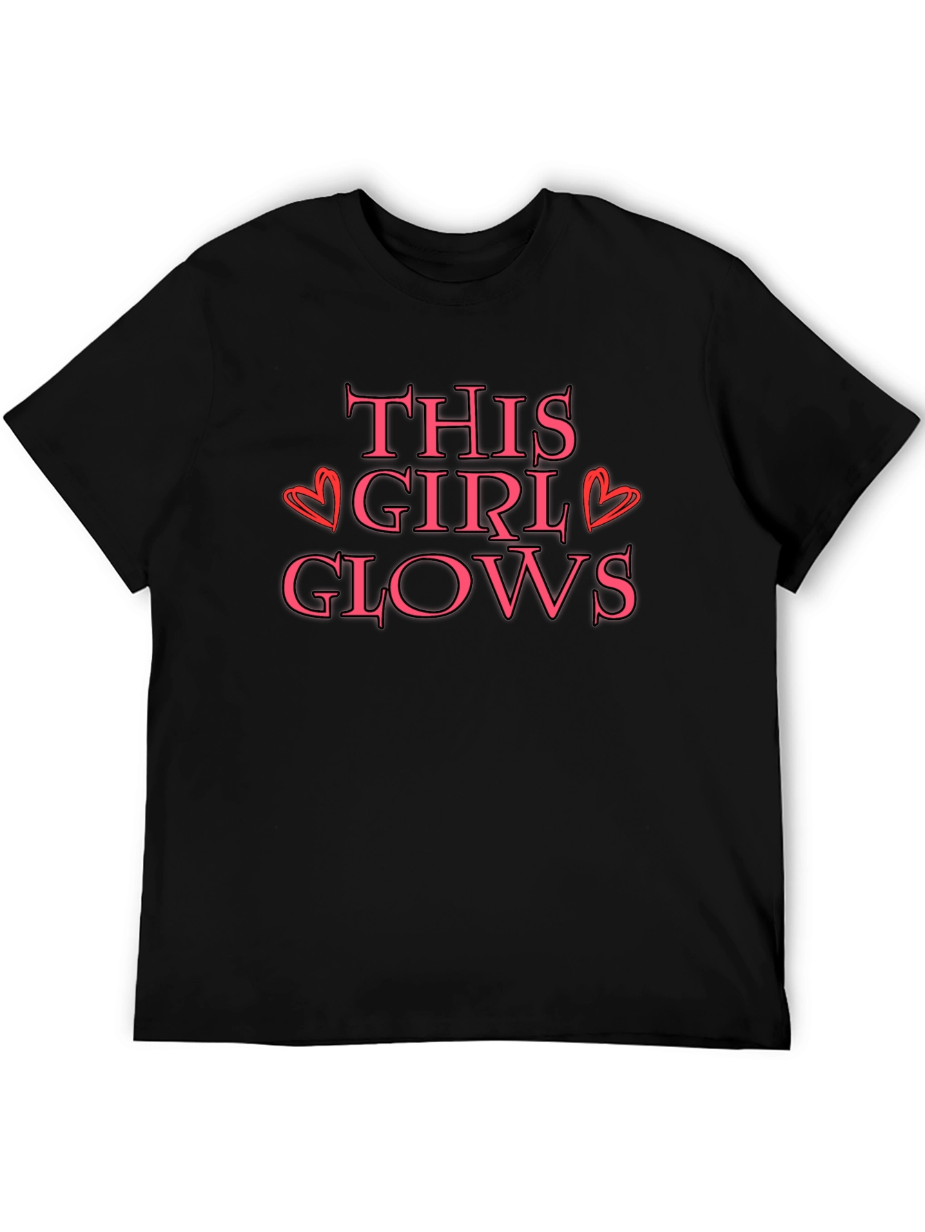 Black This Girl Glows Graphic T-Shirt view 5