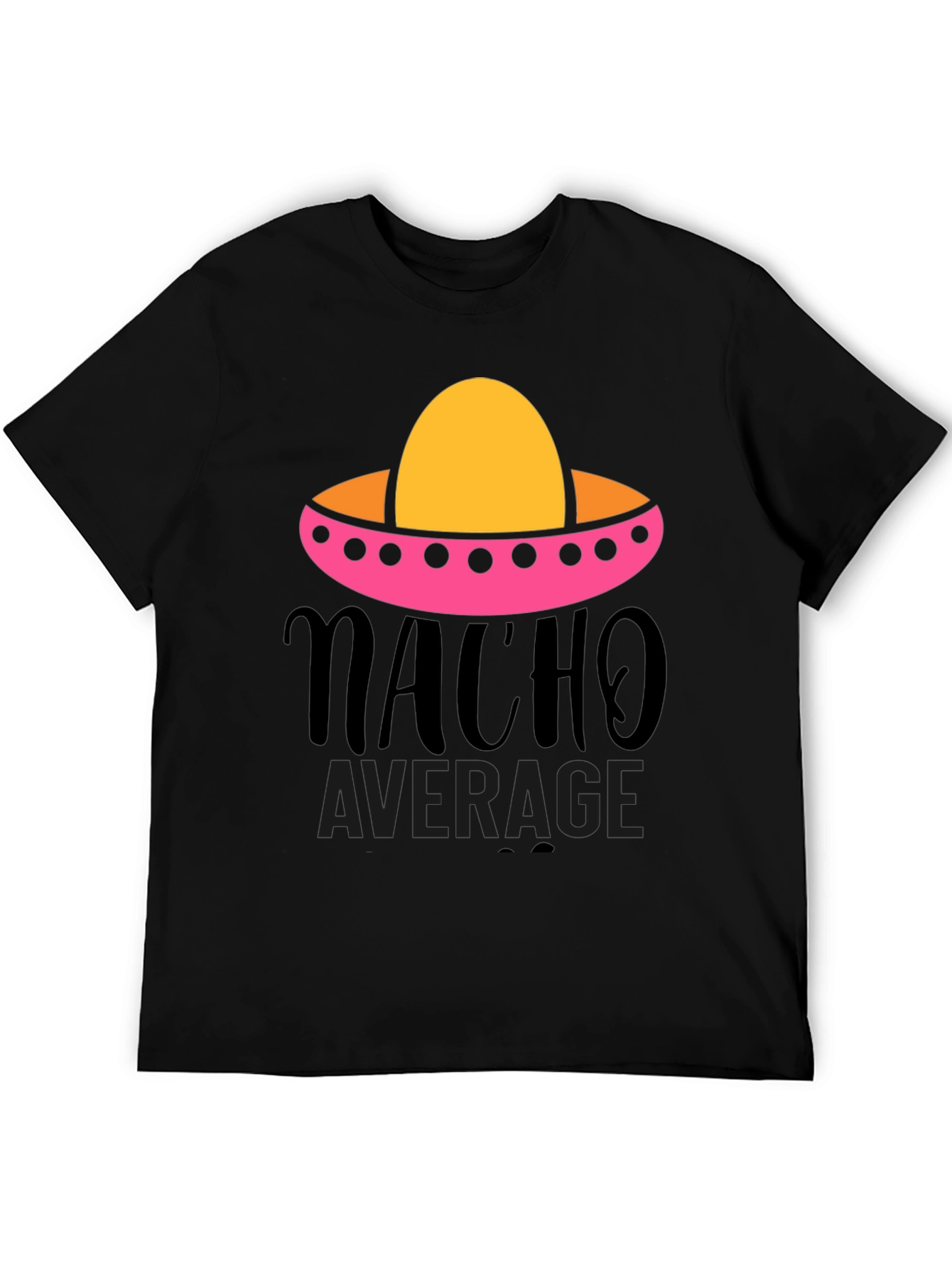 Black Nacho Average Graphic Tee - Funny Fiesta Shirt view 5