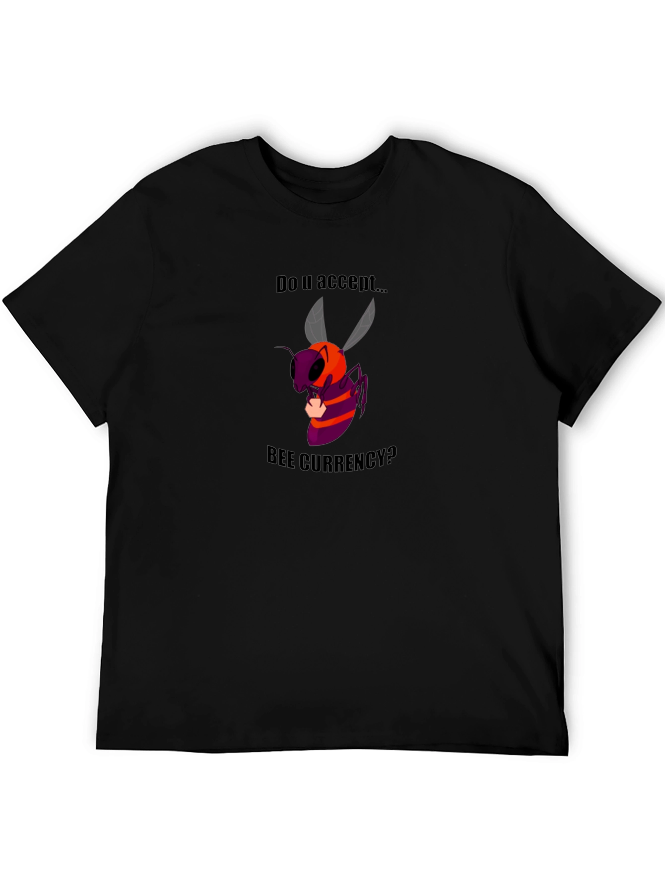 Black Bee Currency Graphic Tee - Accept Crypto? view 5