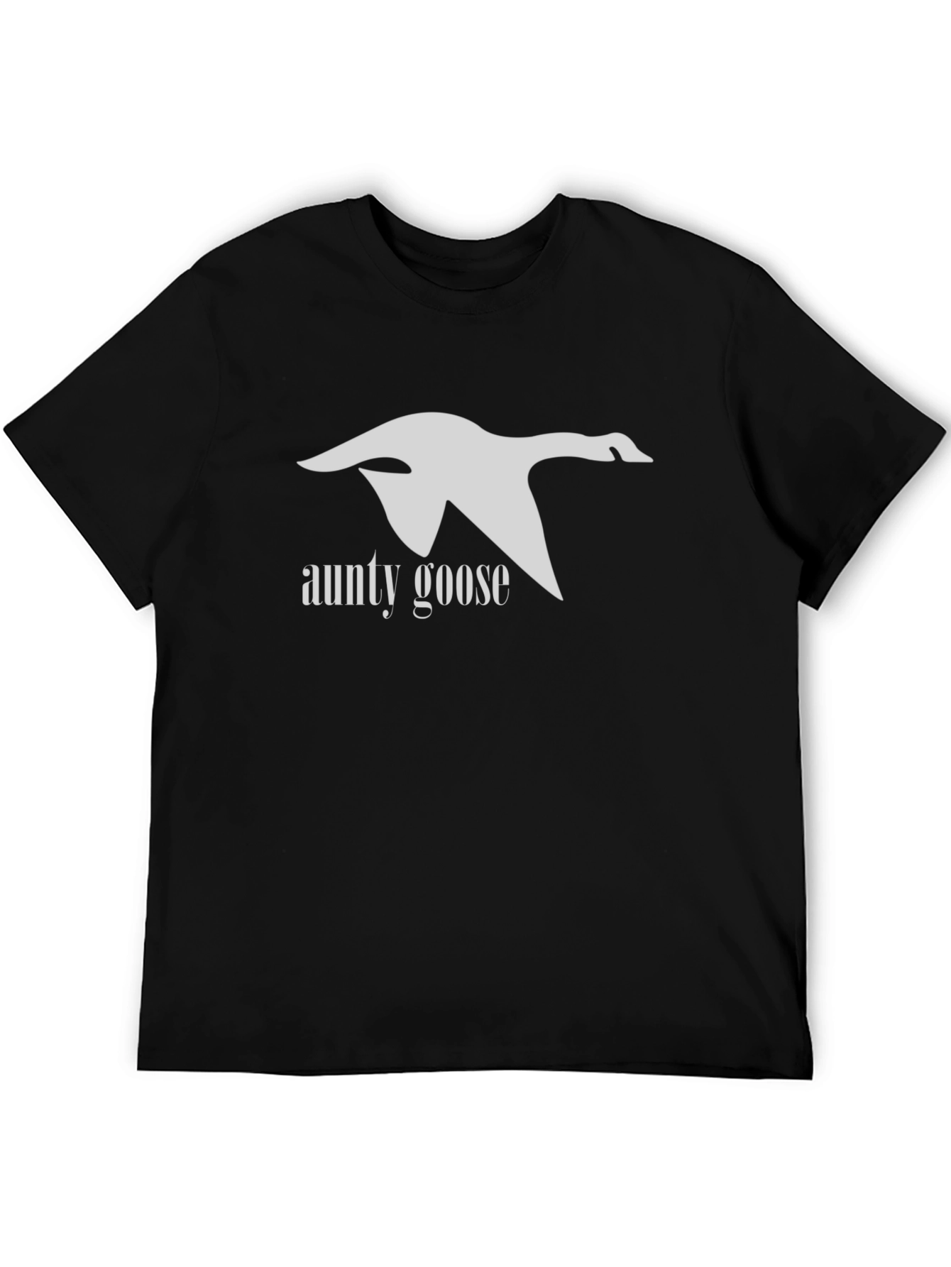 Black Aunty Goose Graphic T-Shirt - Black view 5