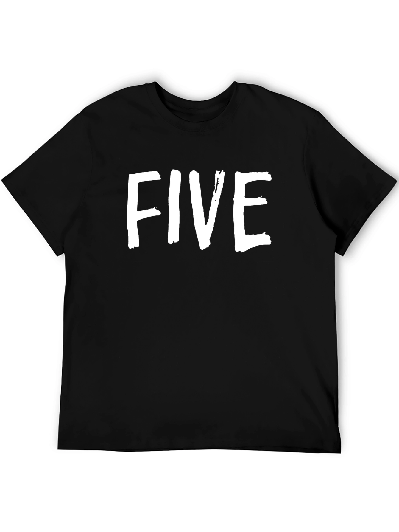 Black Five Graphic Tee - Bold Statement T-Shirt view 5
