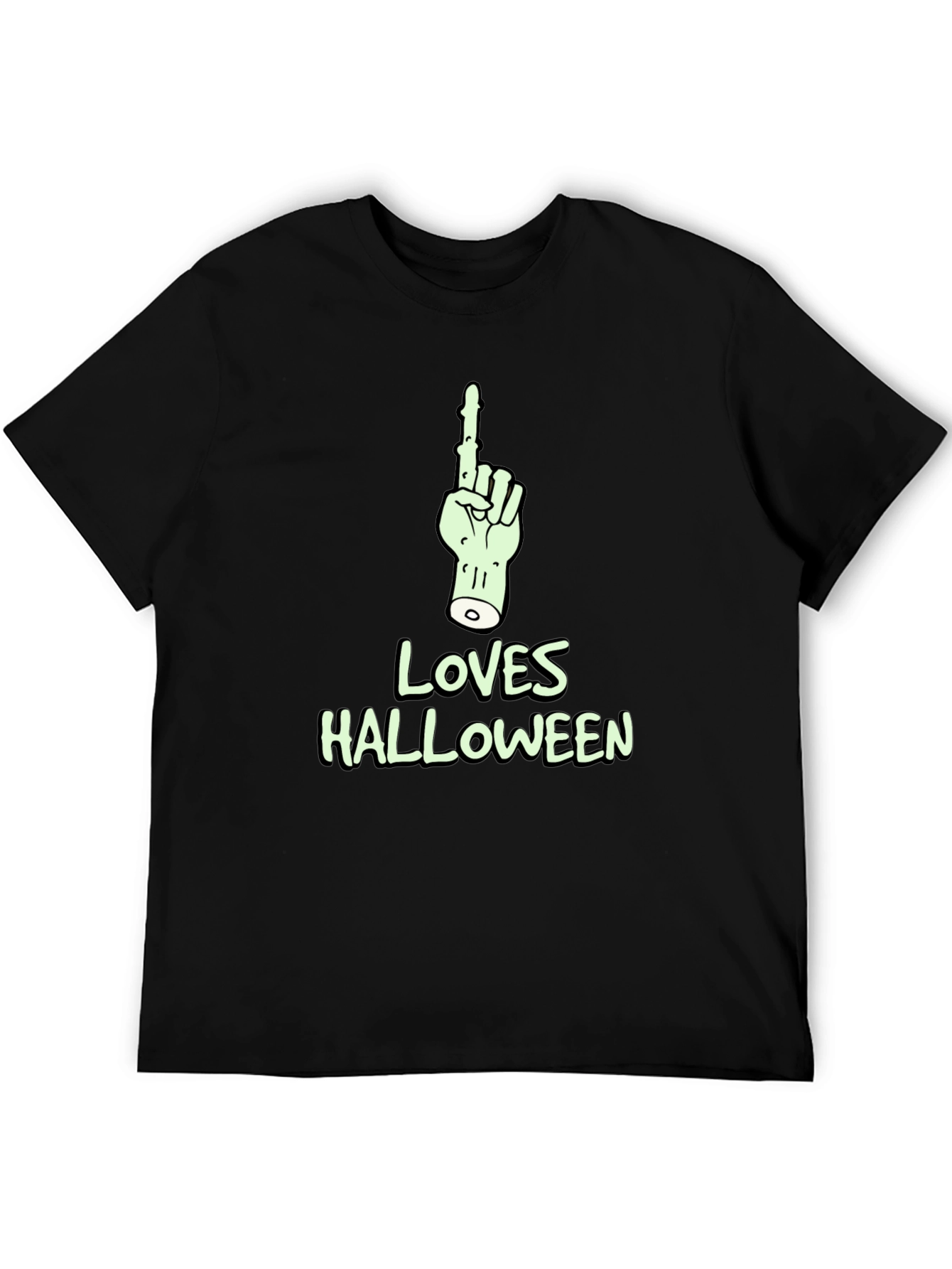 Halloween Zombie Hand T-Shirt - "Loves Halloween" - 5