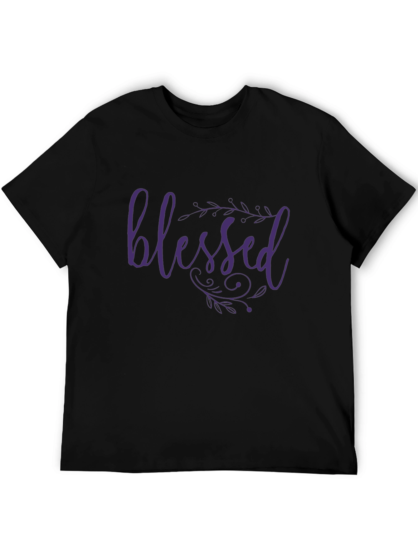 Black Blessed Graphic T-Shirt - Stylish Comfort view 5