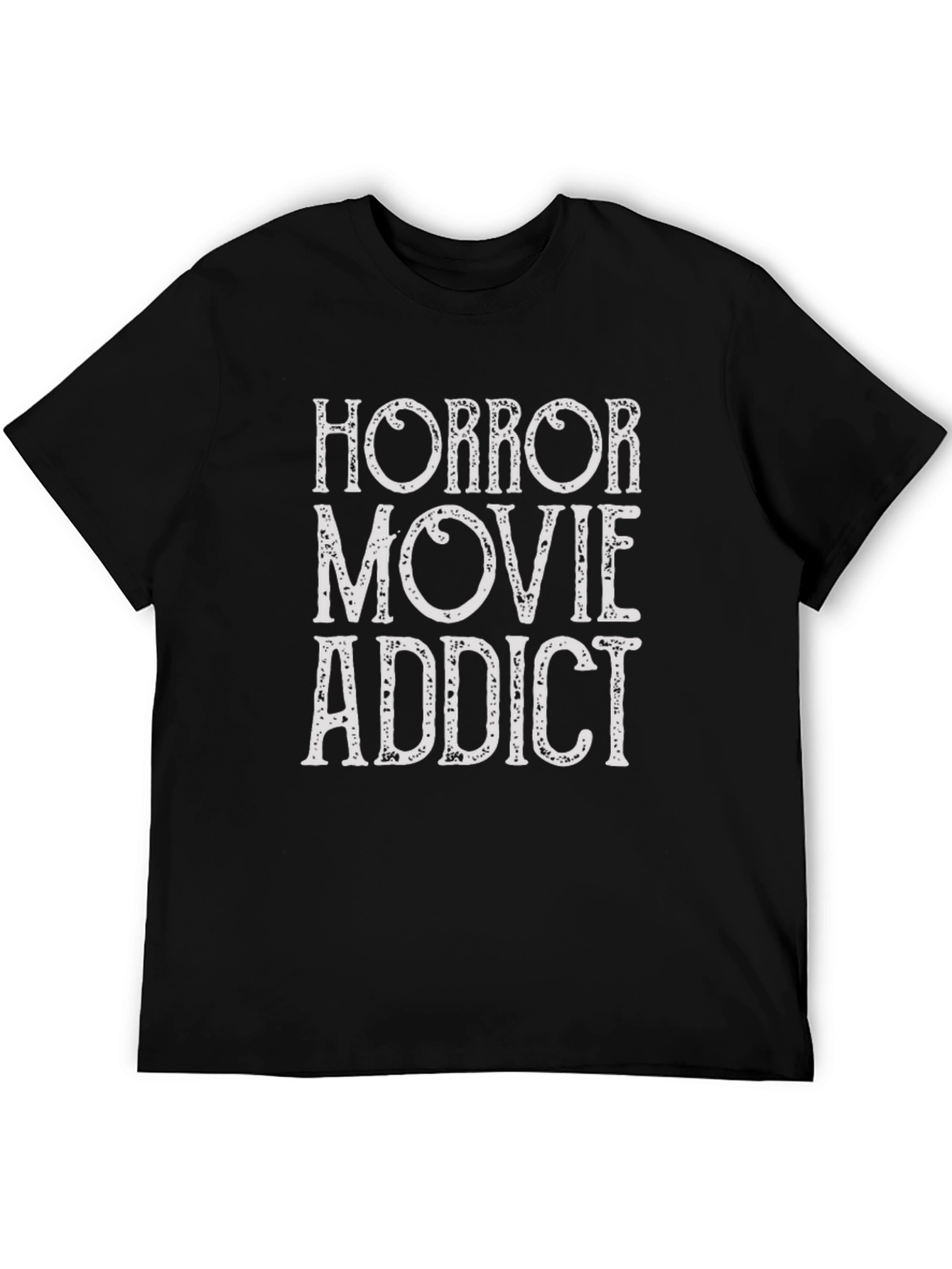 Black Horror Movie Addict T-Shirt - Stylish & Comfortable view 5