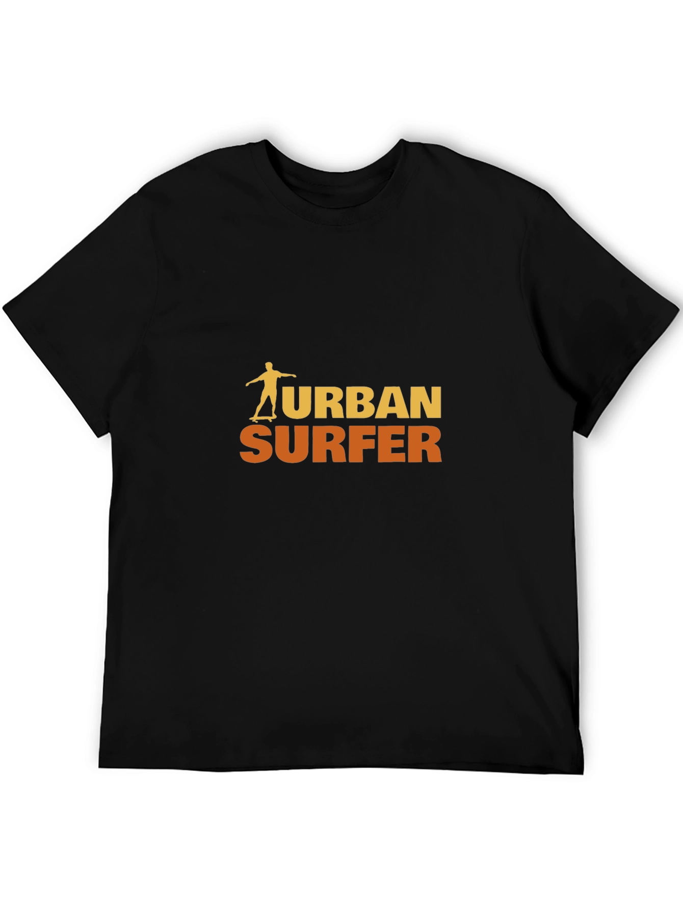 Black Urban Surfer Graphic Tee - Black view 5