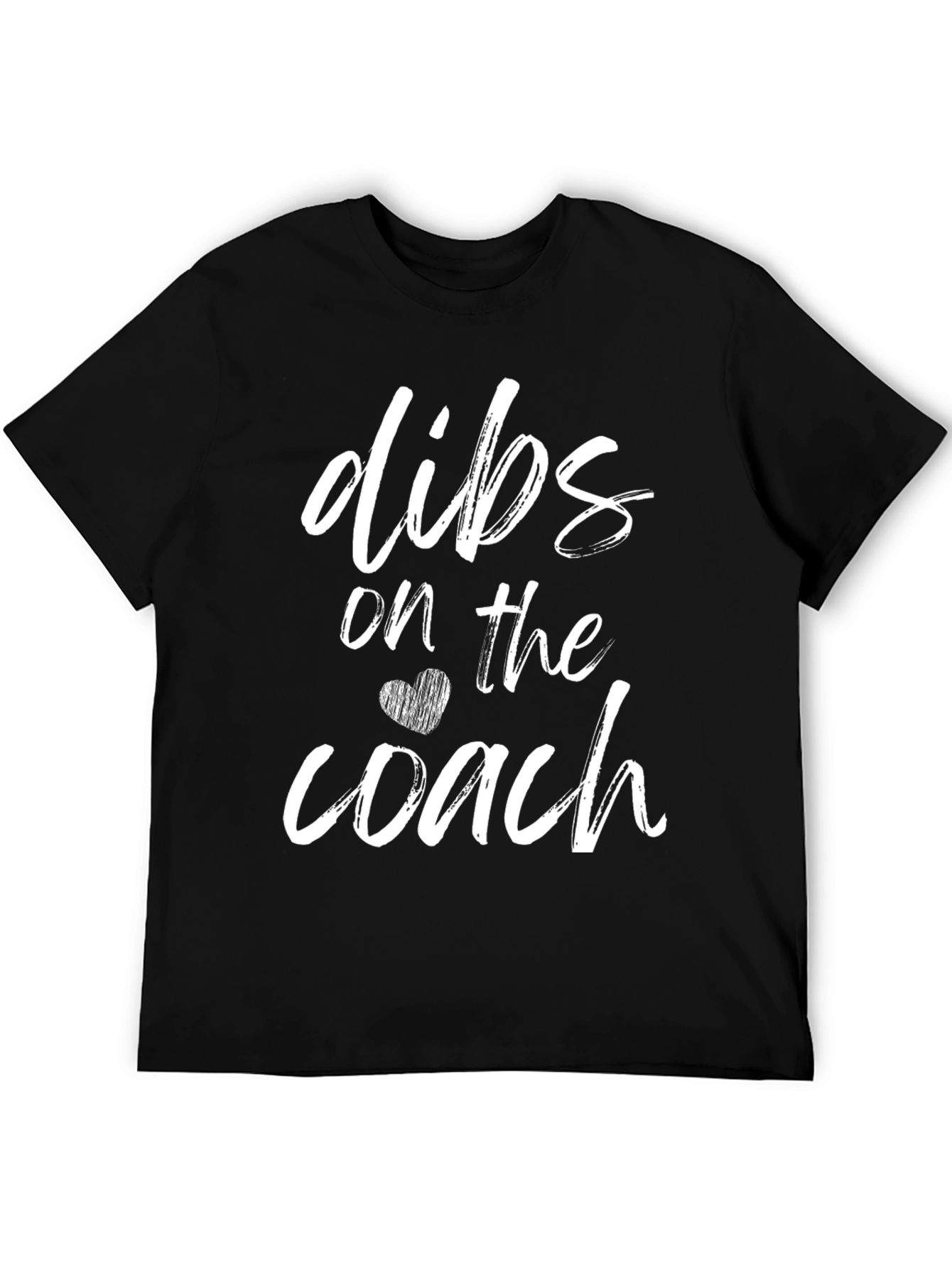 Black Dibs on the Coach T-Shirt - Funny Sports Fan Tee view 5
