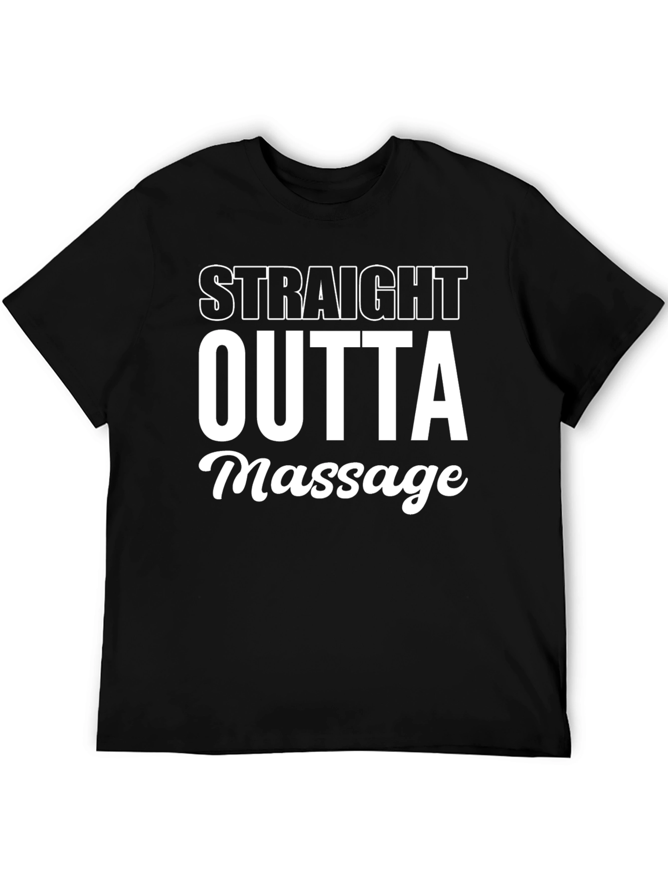 Straight Outta Massage T-Shirt - Relaxed Fit - 5