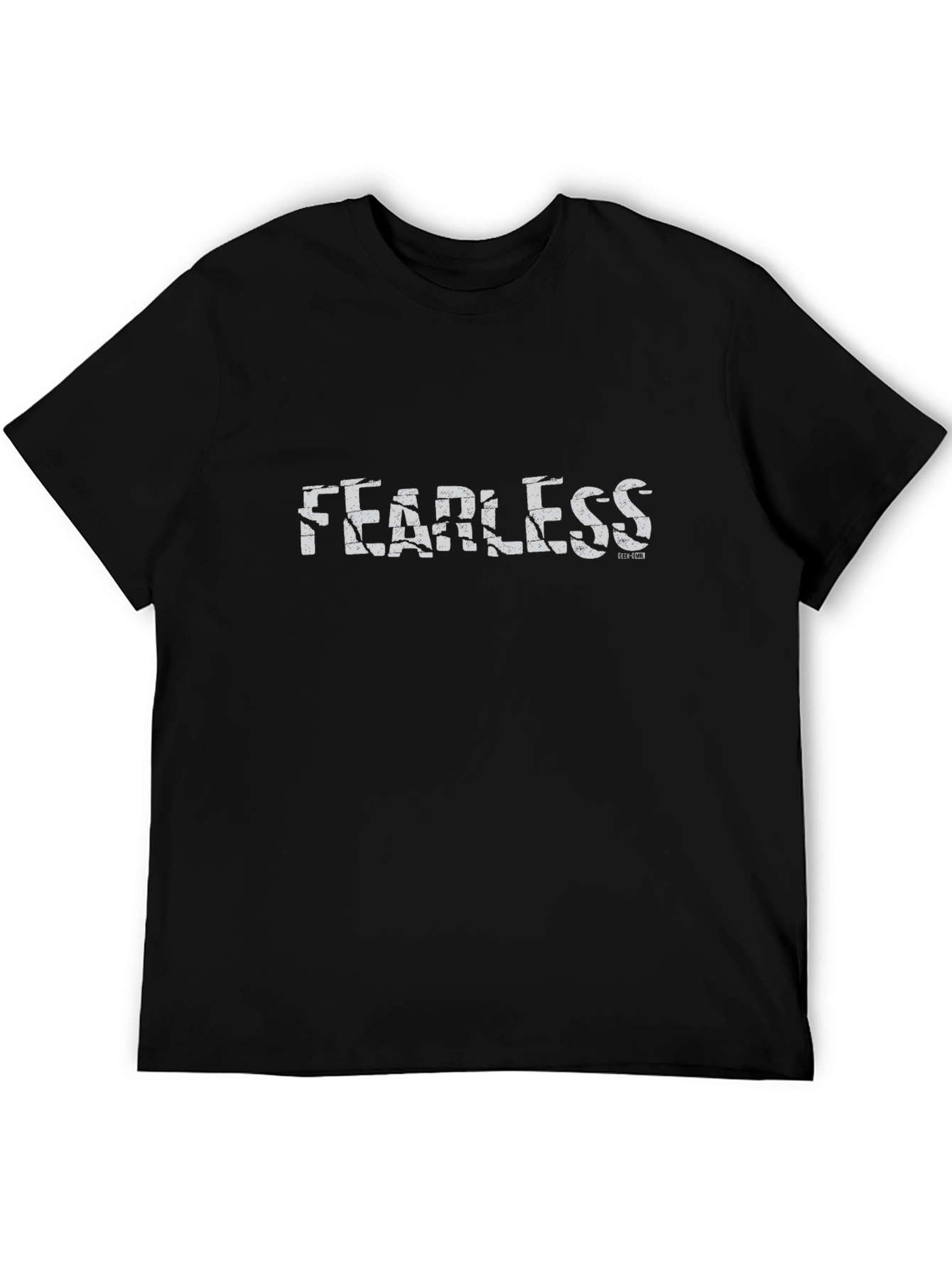 Black Fearless Black Graphic Print T-Shirt view 5