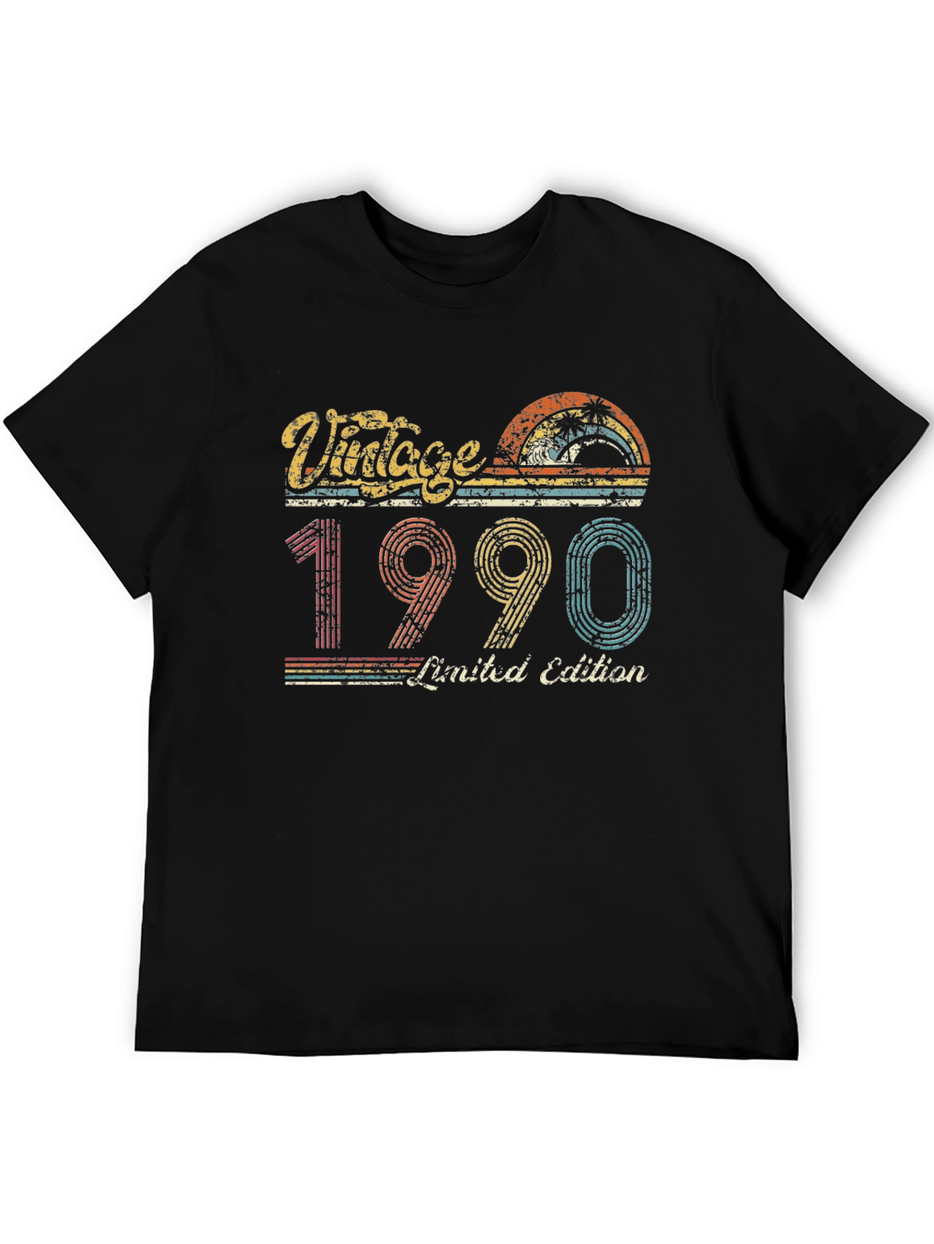 Black Vintage 1990 Limited Edition Graphic T-Shirt view 5